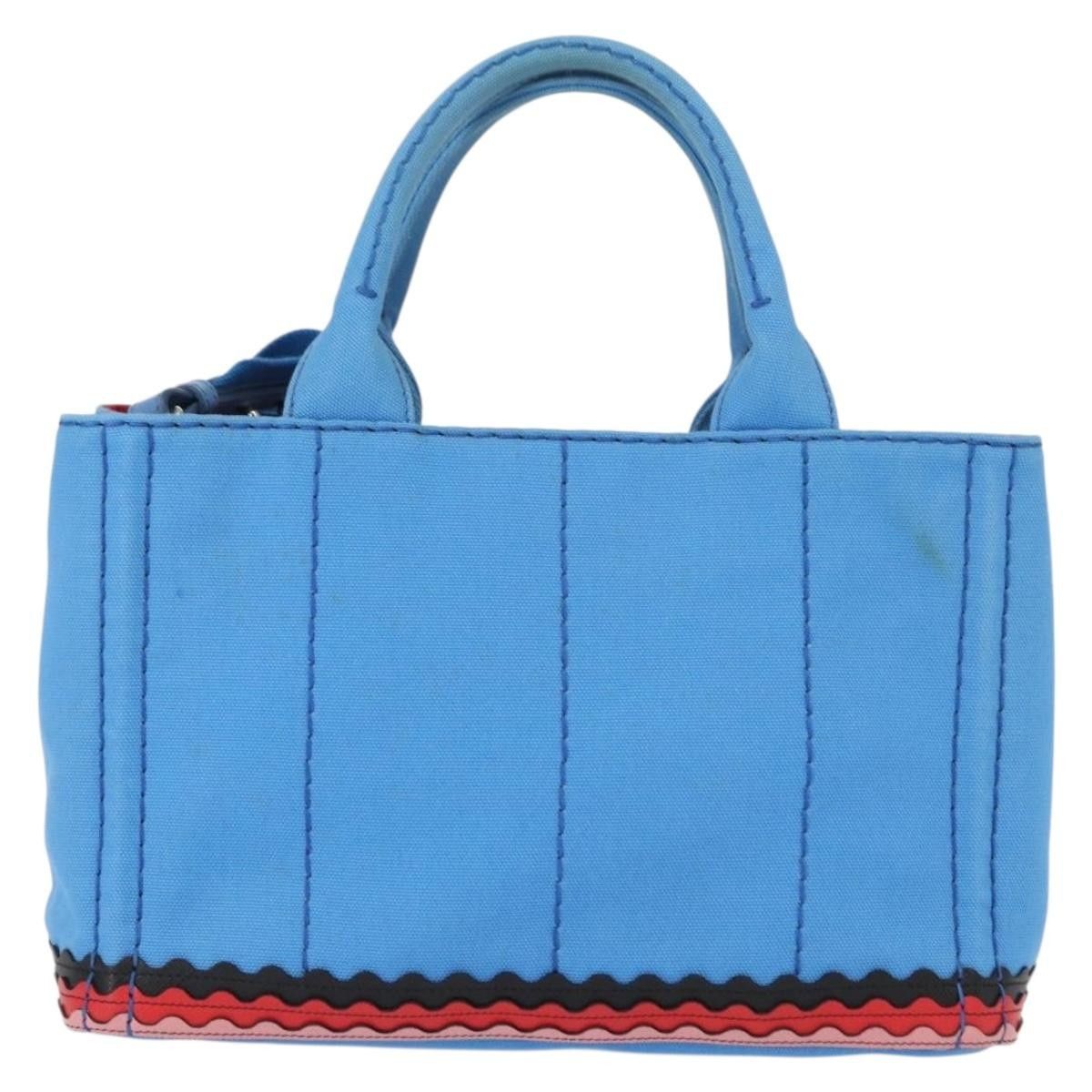 Prada Prada Canapa Convertible Tote Canvas with Applique Size ONE SIZE - 2 Thumbnail