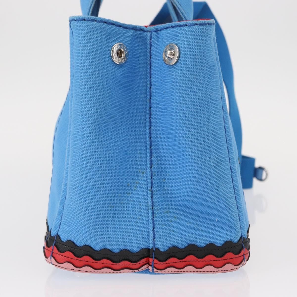 Prada Prada Canapa Convertible Tote Canvas with Applique Size ONE SIZE - 4 Thumbnail