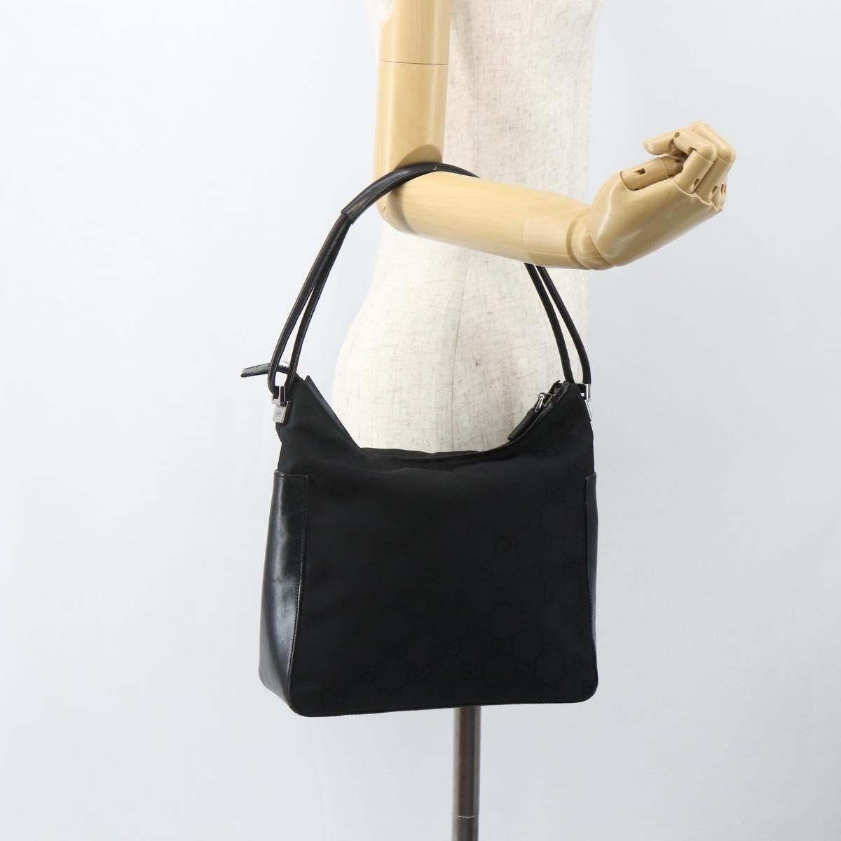 Gucci Gucci Vintage Zip Hobo GG Canvas and Leather Size ONE SIZE - 16 Thumbnail