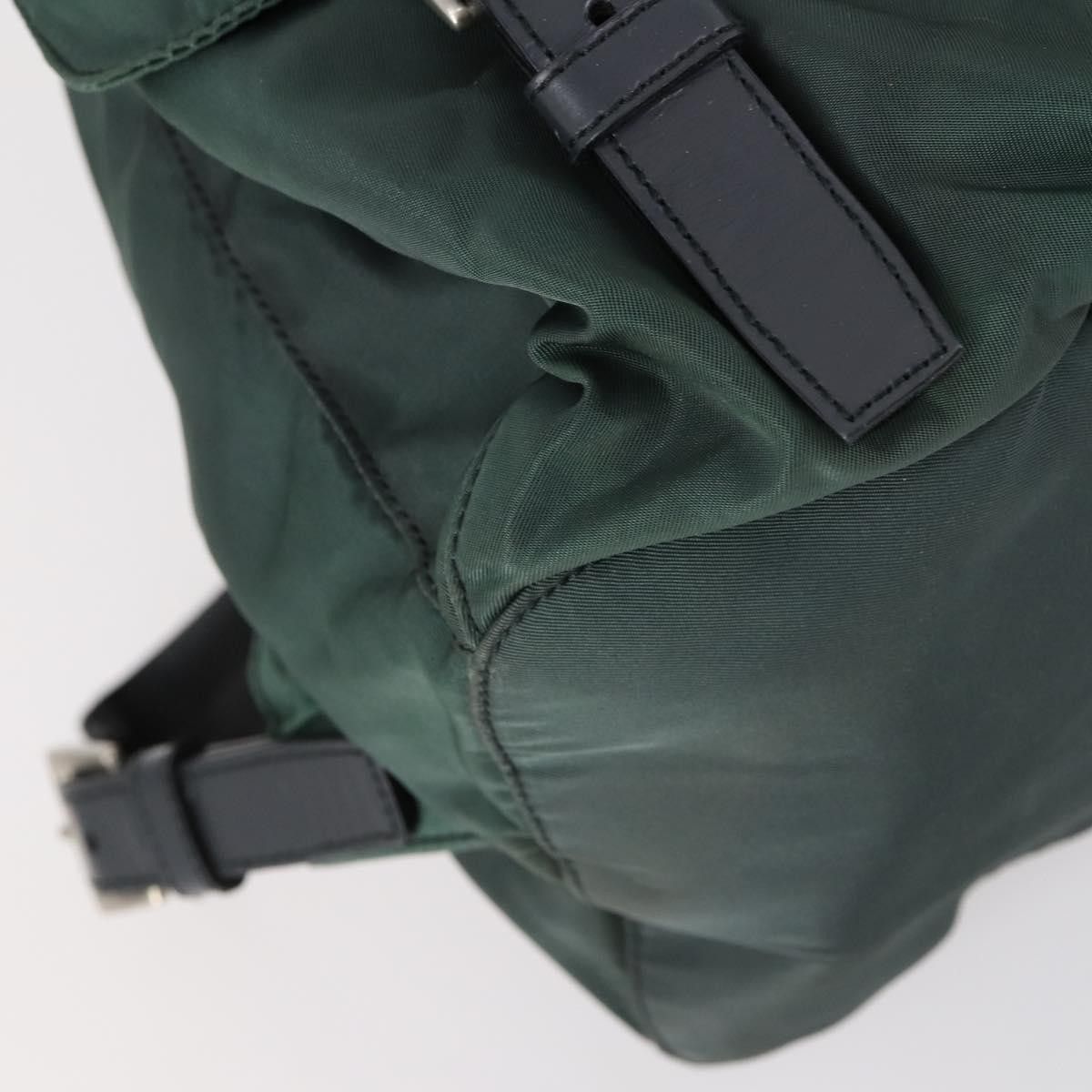 Prada Prada Vela Double Front Pocket Backpack Tessuto with Saffiano Leather Size ONE SIZE - 10 Thumbnail