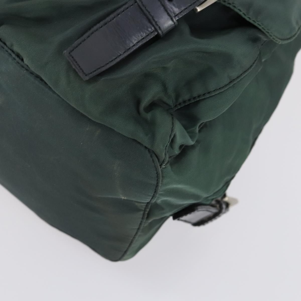 Prada Prada Vela Double Front Pocket Backpack Tessuto with Saffiano Leather Size ONE SIZE - 9 Thumbnail