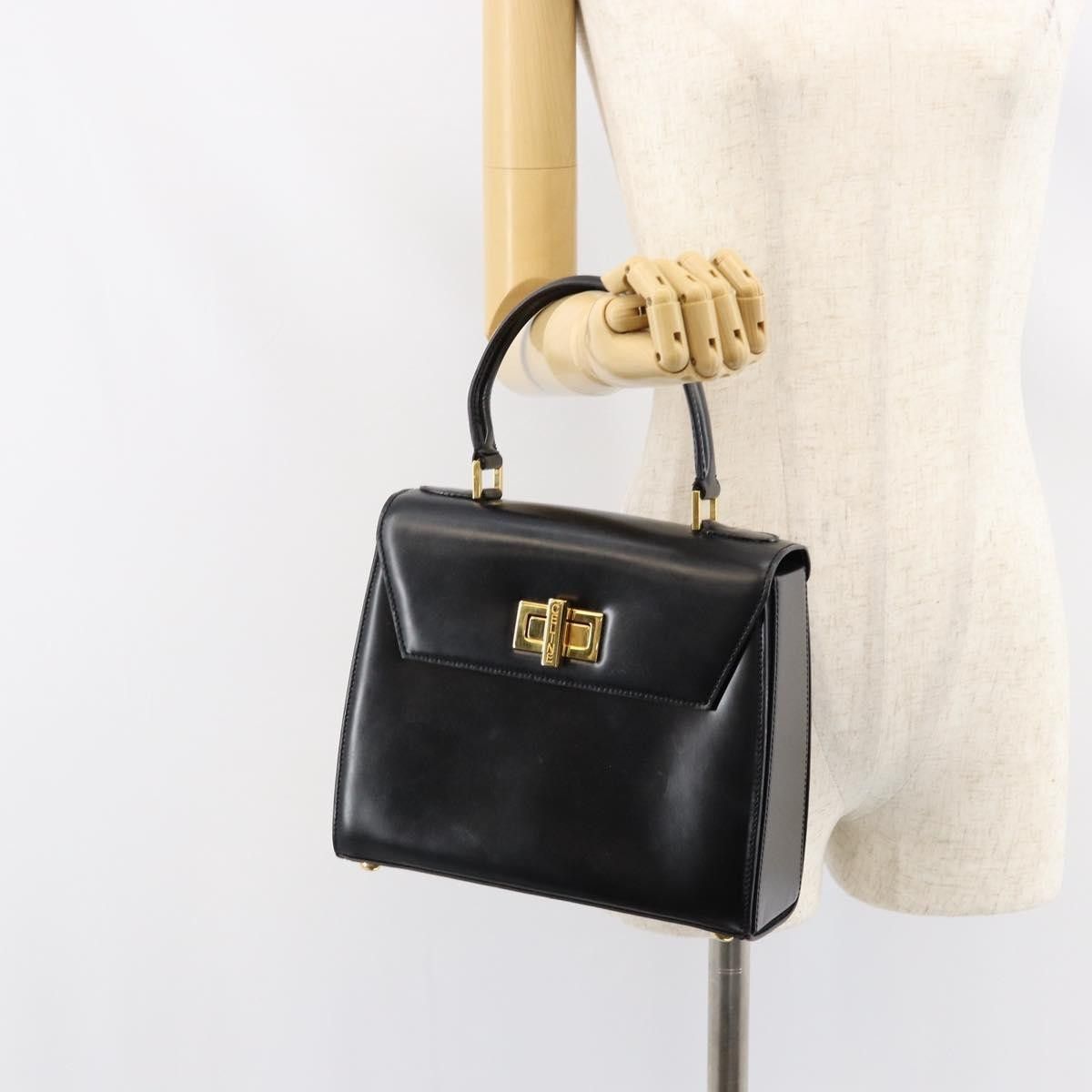 Celine Celine Vintage Convertible Turnlock Top Handle Bag Leather Size ONE SIZE - 13 Thumbnail