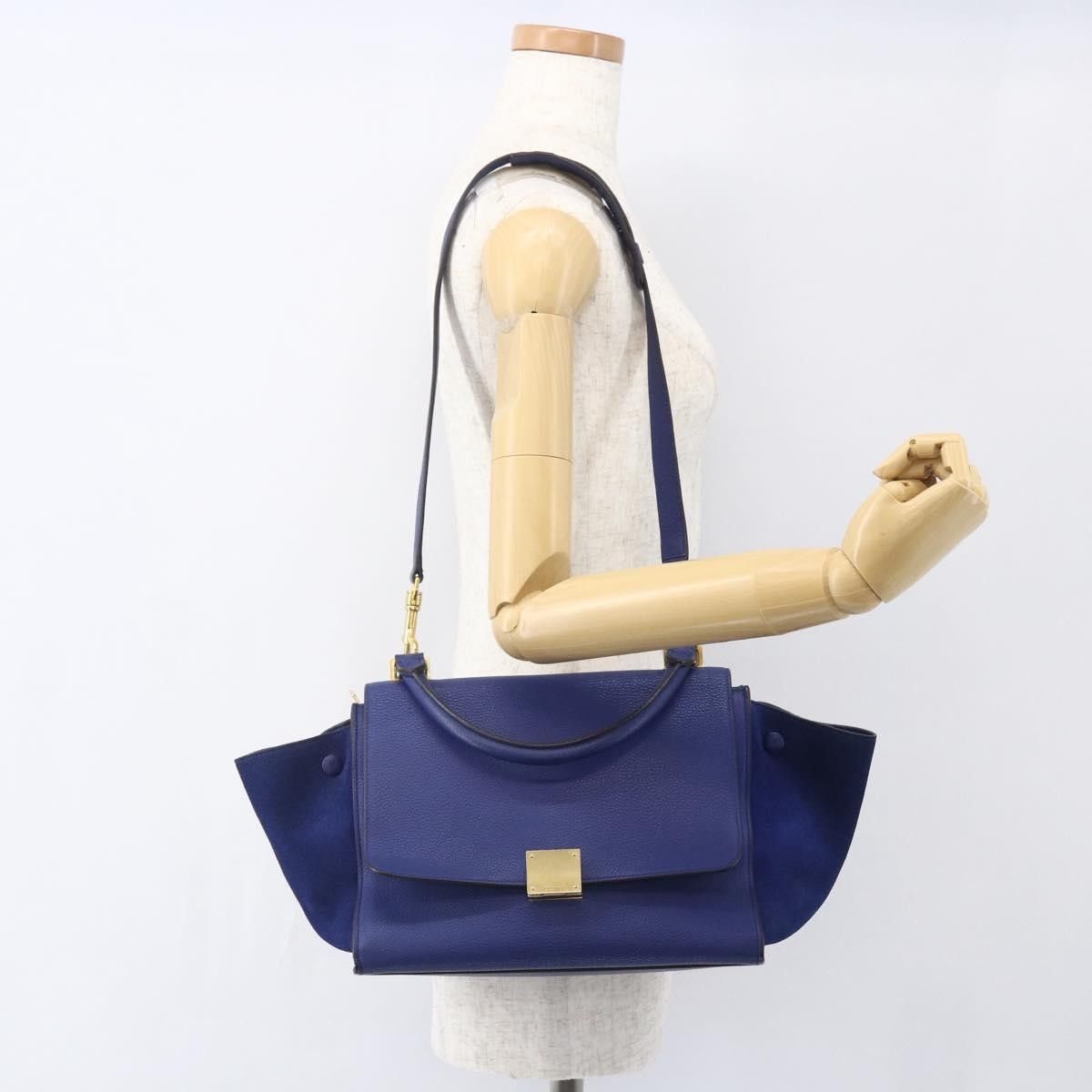 Celine Celine Trapeze Bag Leather with Suede Size ONE SIZE - 13 Thumbnail