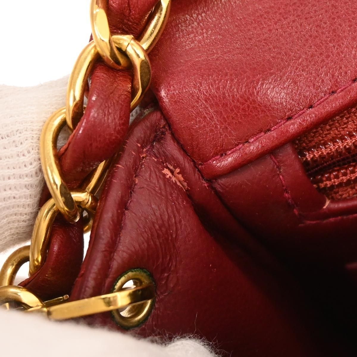Chanel Chanel Vintage Square Classic Single Flap Bag Quilted Lambskin Size ONE SIZE - 10 Thumbnail