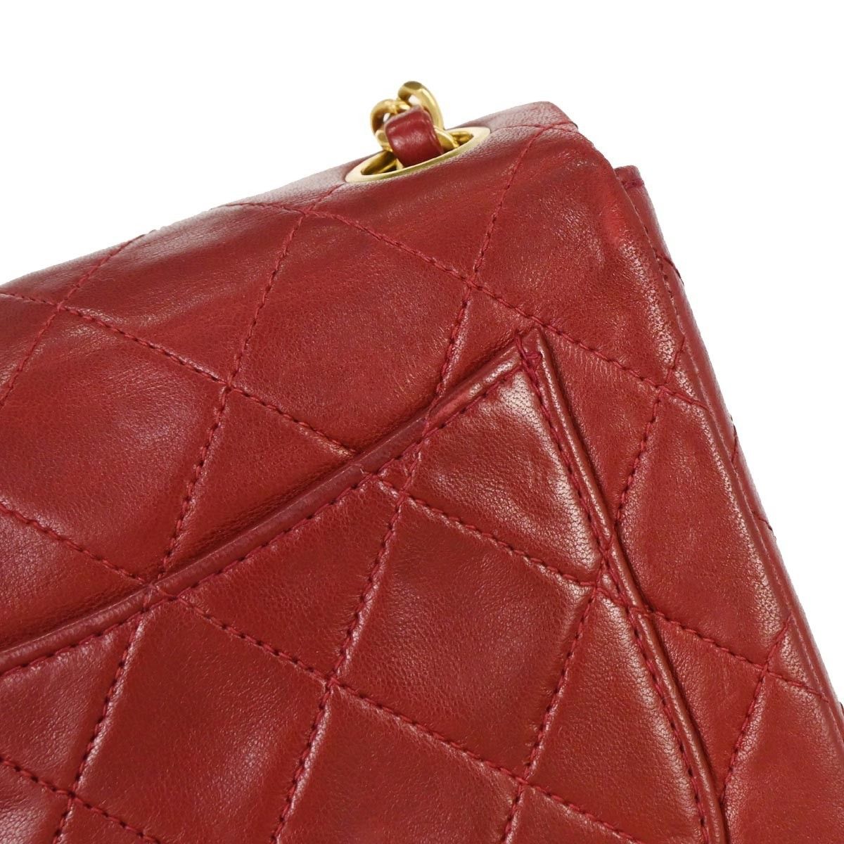 Chanel Chanel Vintage Square Classic Single Flap Bag Quilted Lambskin Size ONE SIZE - 7 Thumbnail