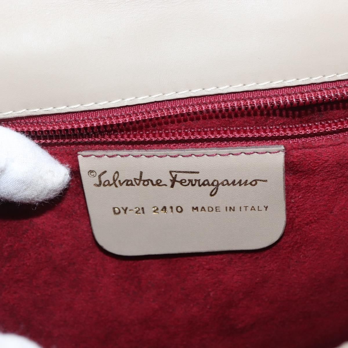 Salvatore Ferragamo Salvatore Ferragamo Gancini Top Handle Flap Bag Leather Size ONE SIZE - 6 Thumbnail