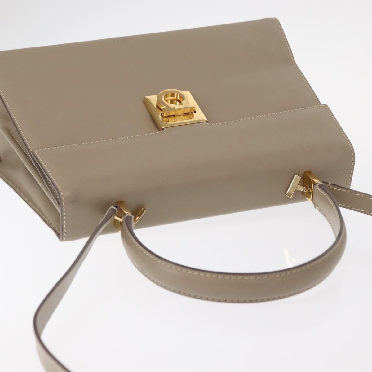 Salvatore Ferragamo Salvatore Ferragamo Gancini Top Handle Flap Bag Leather Size ONE SIZE - 7 Thumbnail