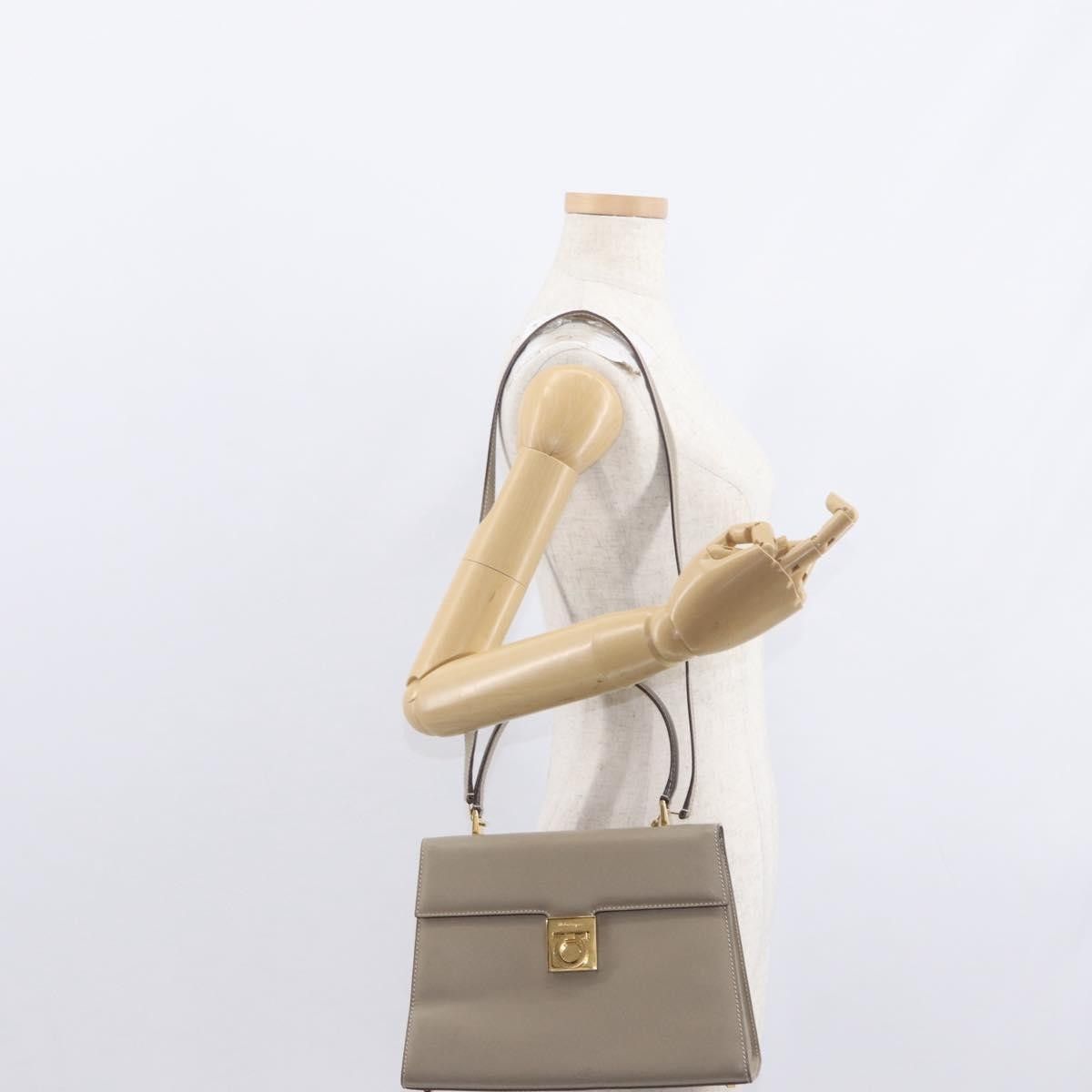 Salvatore Ferragamo Salvatore Ferragamo Gancini Top Handle Flap Bag Leather Size ONE SIZE - 13 Thumbnail
