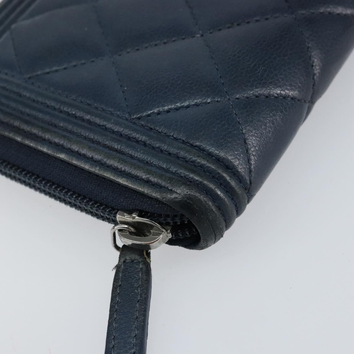 Chanel Chanel Boy Yen Wallet Quilted Lambskin Size ONE SIZE - 8 Thumbnail