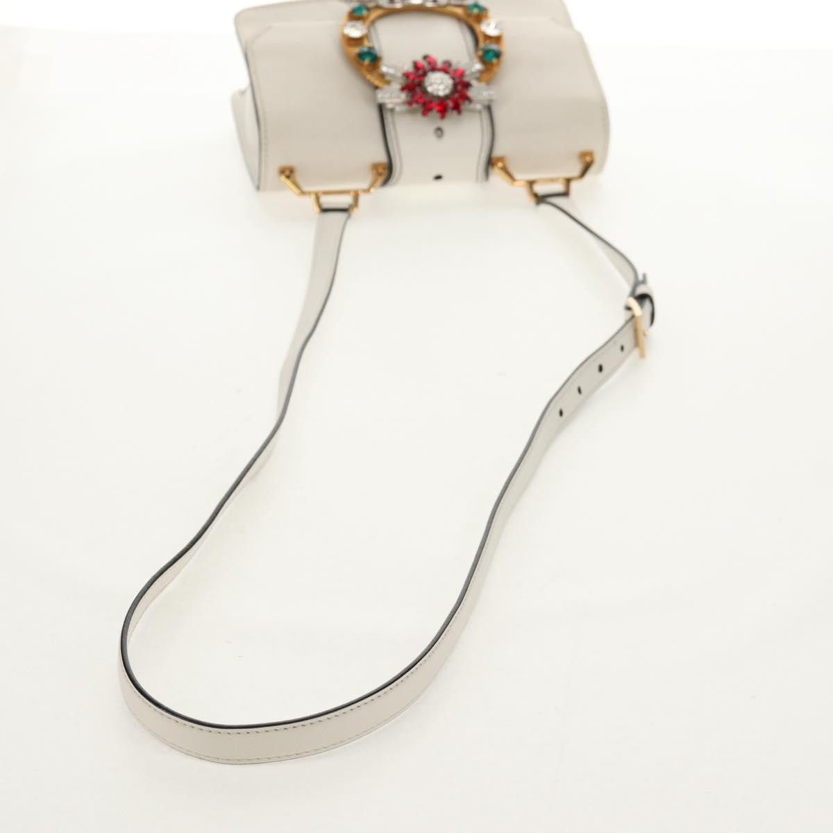 Miu Miu Miu Miu Madras Crystal Buckle Leather Size ONE SIZE - 8 Thumbnail
