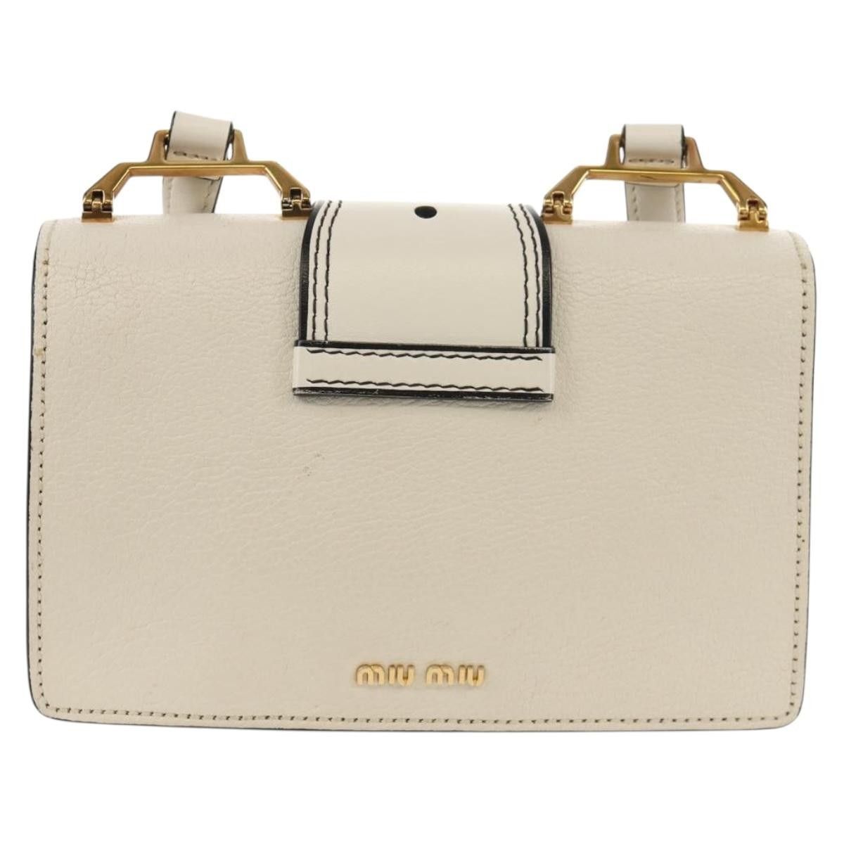 Miu Miu Miu Miu Madras Crystal Buckle Leather Size ONE SIZE - 2 Thumbnail