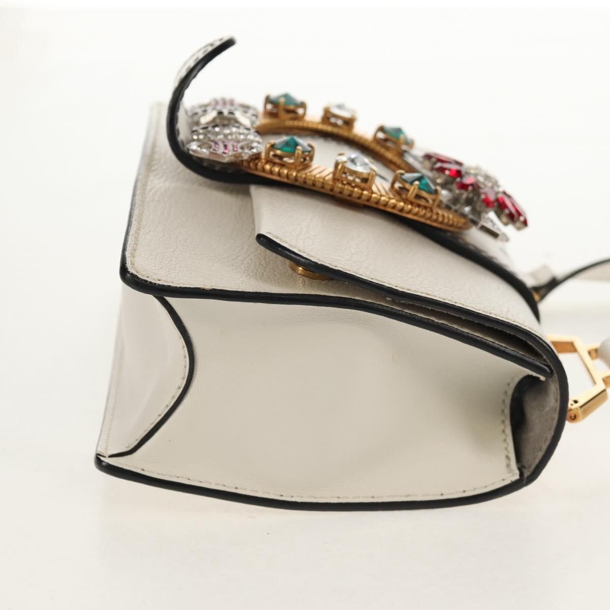 Miu Miu Miu Miu Madras Crystal Buckle Leather Size ONE SIZE - 4 Thumbnail