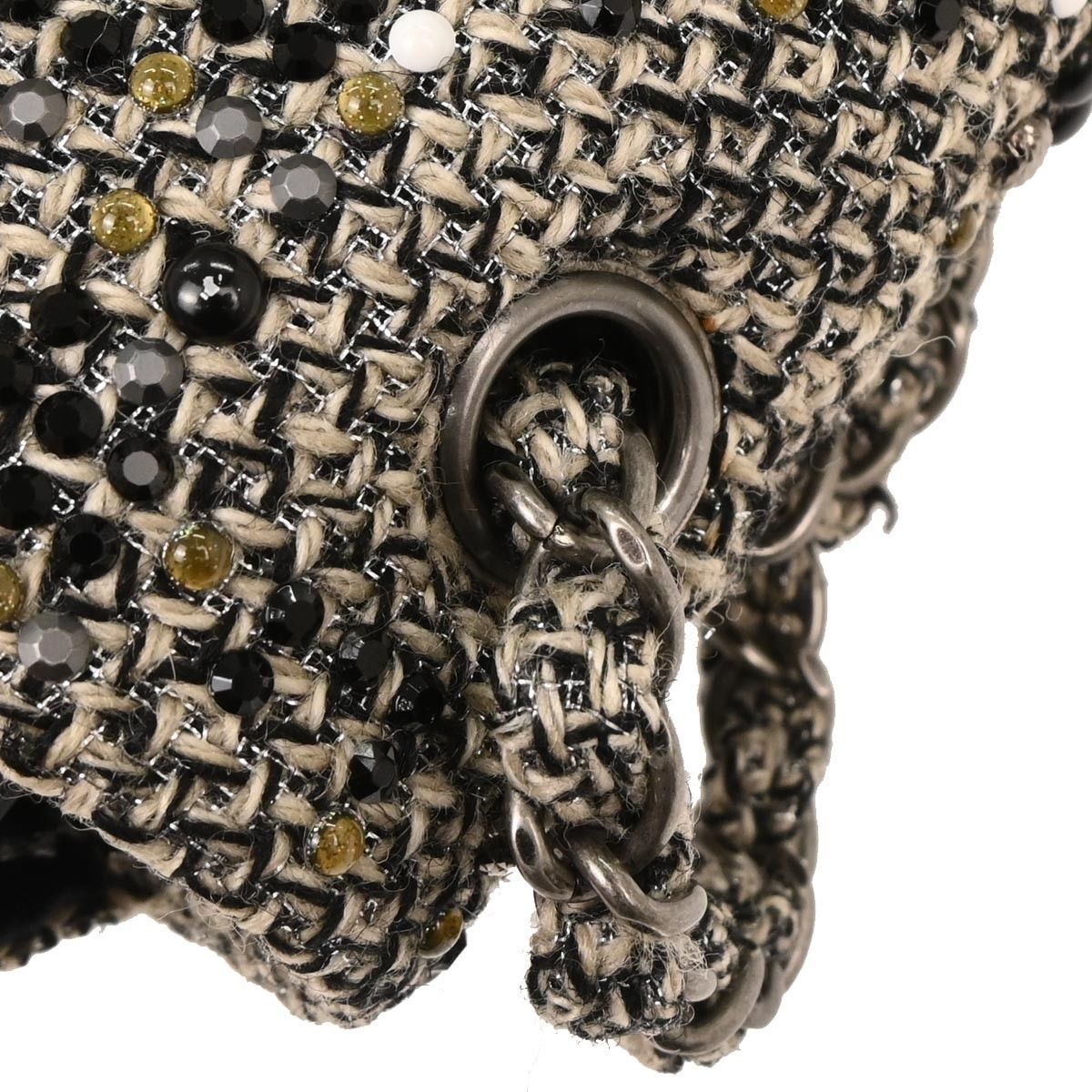 Chanel Chanel Vintage CC Chain Flap Bag Tweed Size ONE SIZE - 7 Thumbnail