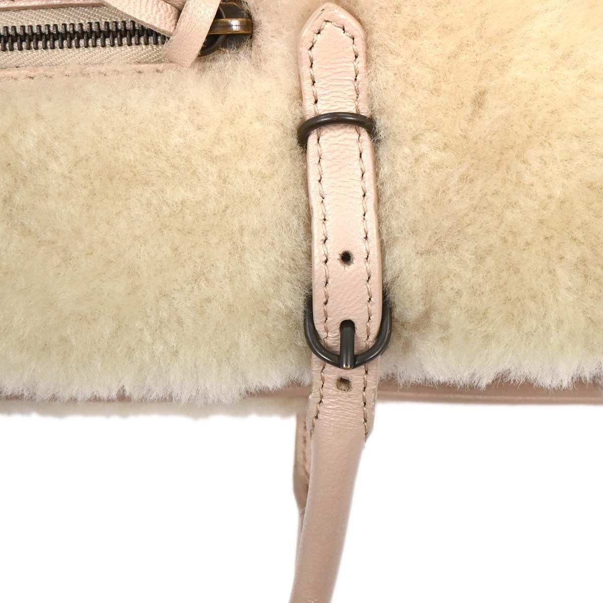 Balenciaga Balenciaga Papier A6 Zip Around Classic Studs Bag Shearling Size ONE SIZE - 7 Thumbnail