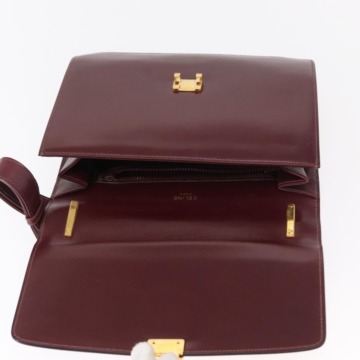 Celine Celine Vintage Flap Shoulder Bag Leather Size ONE SIZE - 17 Thumbnail