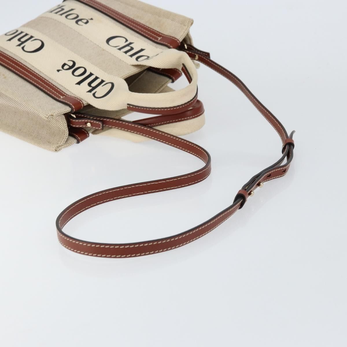 Chloe Chloe Woody Convertible Tote Canvas with Leather Size ONE SIZE - 14 Thumbnail