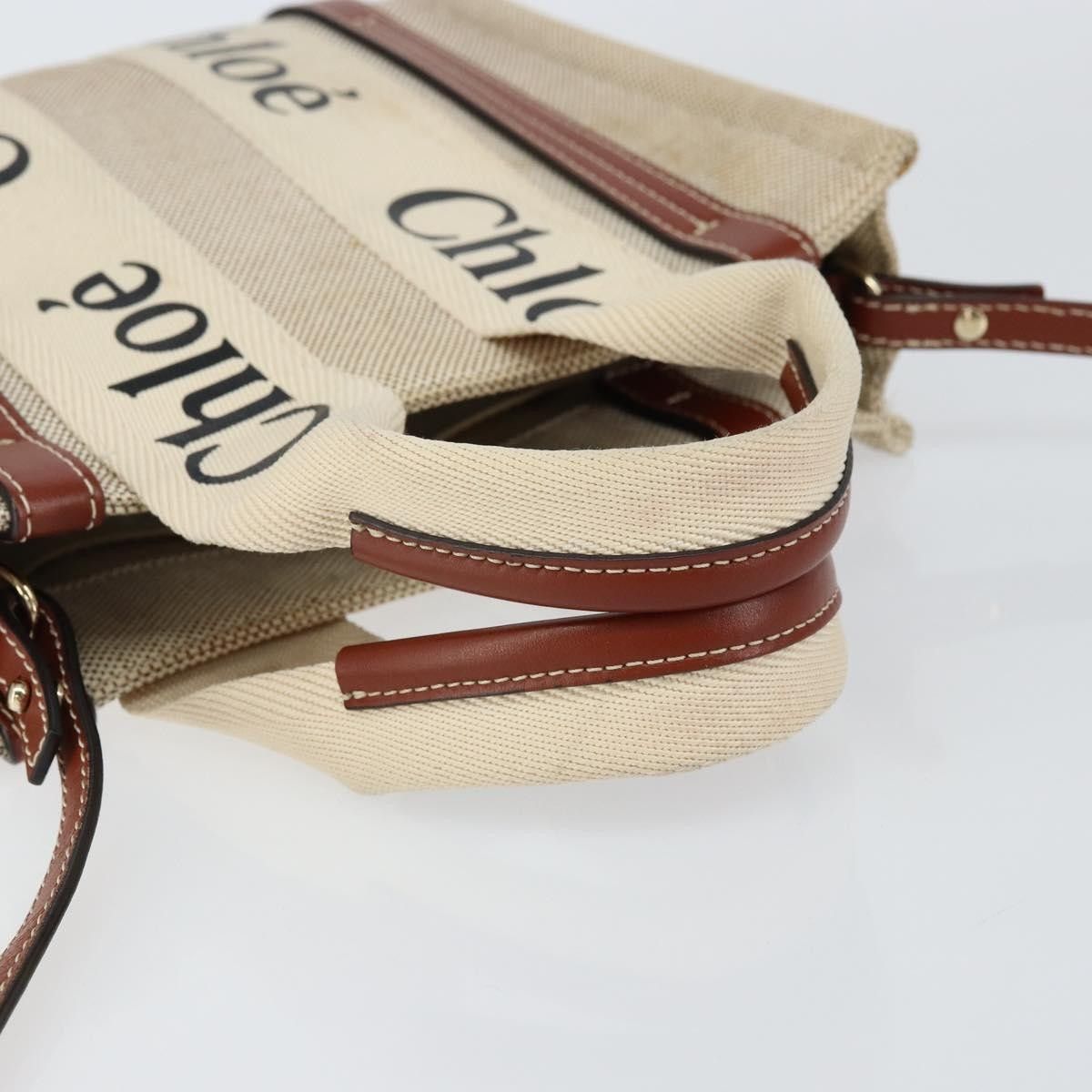Chloe Chloe Woody Convertible Tote Canvas with Leather Size ONE SIZE - 8 Thumbnail