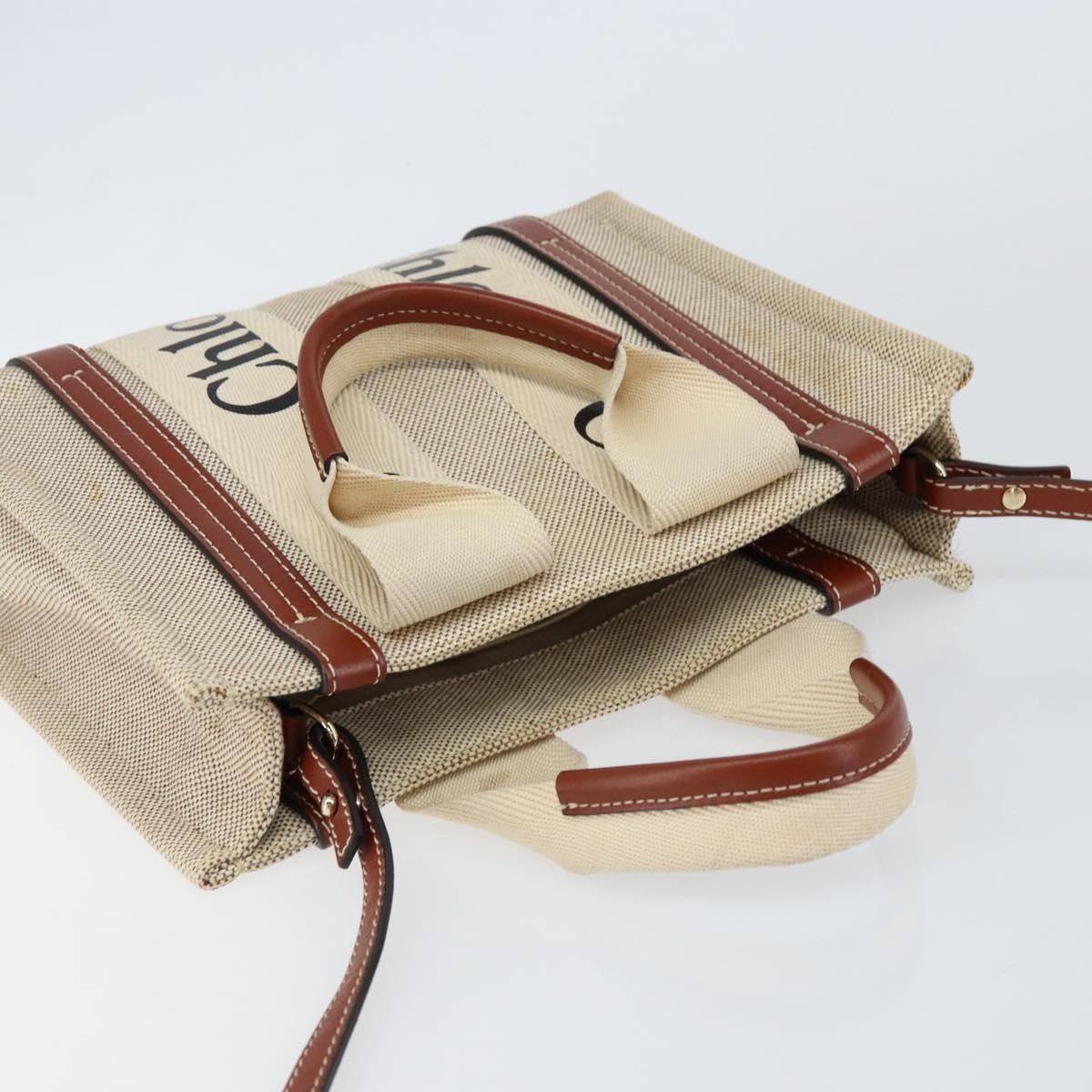 Chloe Chloe Woody Convertible Tote Canvas with Leather Size ONE SIZE - 21 Thumbnail