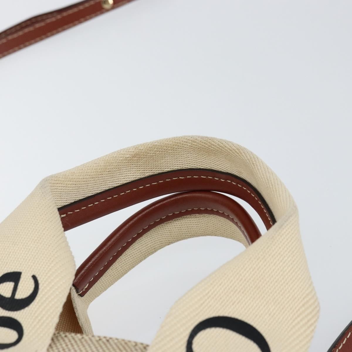 Chloe Chloe Woody Convertible Tote Canvas with Leather Size ONE SIZE - 13 Thumbnail
