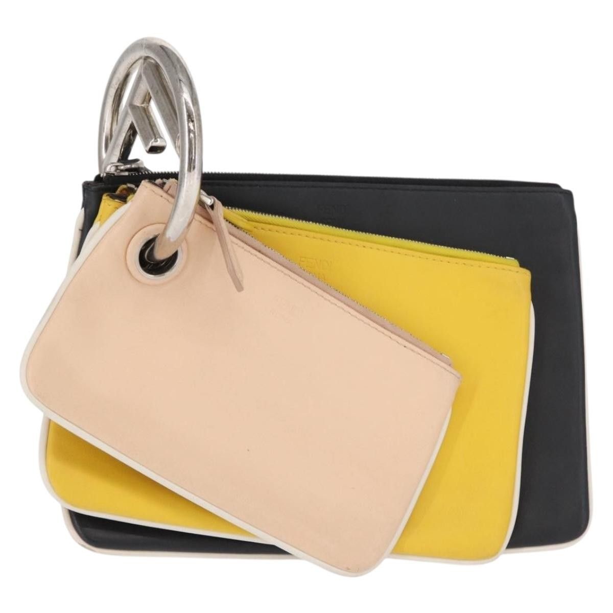 Fendi Fendi Triplette Pouch Set Calfskin Size ONE SIZE - 19 Thumbnail