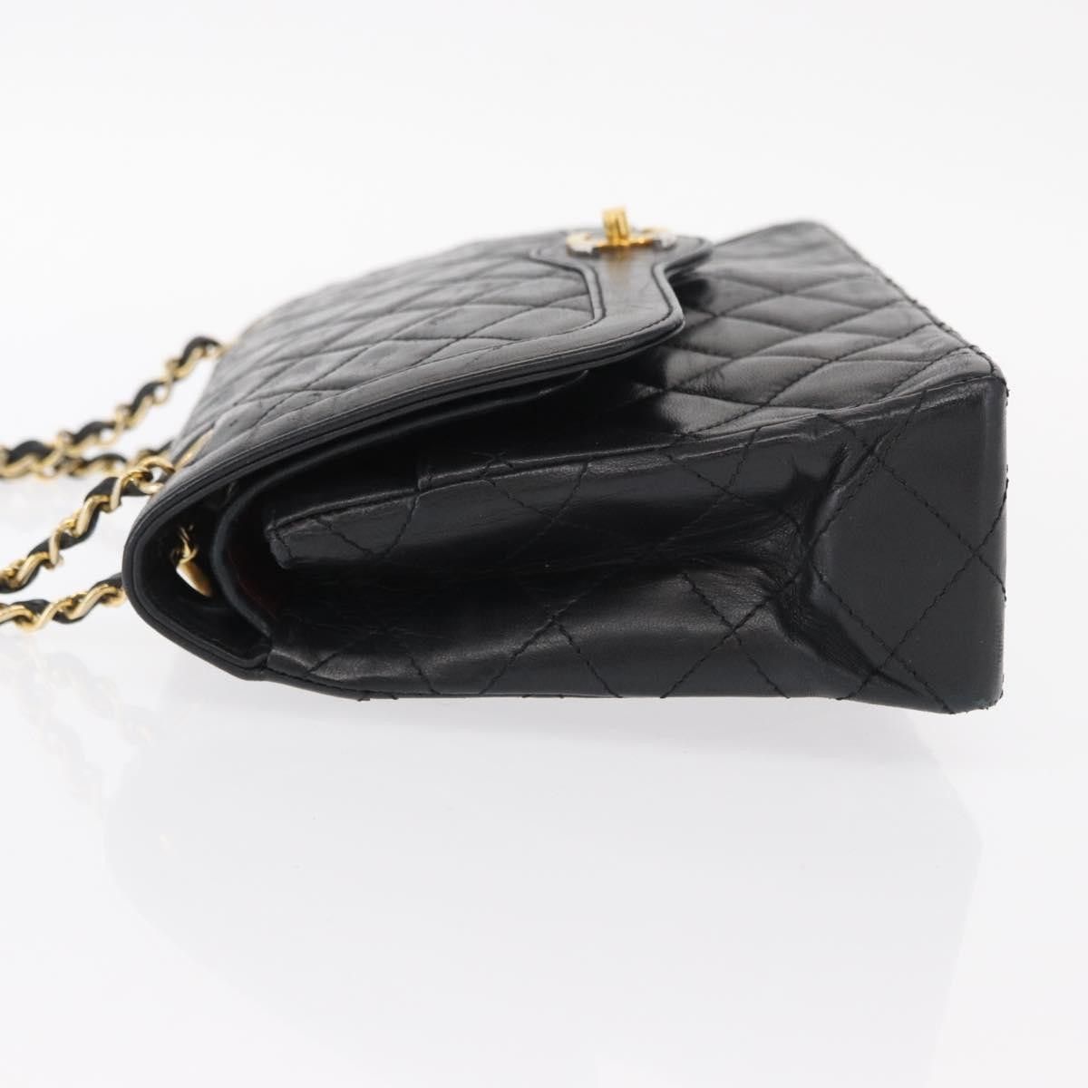 Chanel Chanel Vintage Two Tone CC Flap Bag Quilted Lambskin Size ONE SIZE - 4 Thumbnail