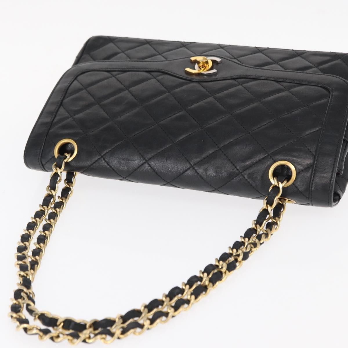 Chanel Chanel Vintage Two Tone CC Flap Bag Quilted Lambskin Size ONE SIZE - 8 Thumbnail