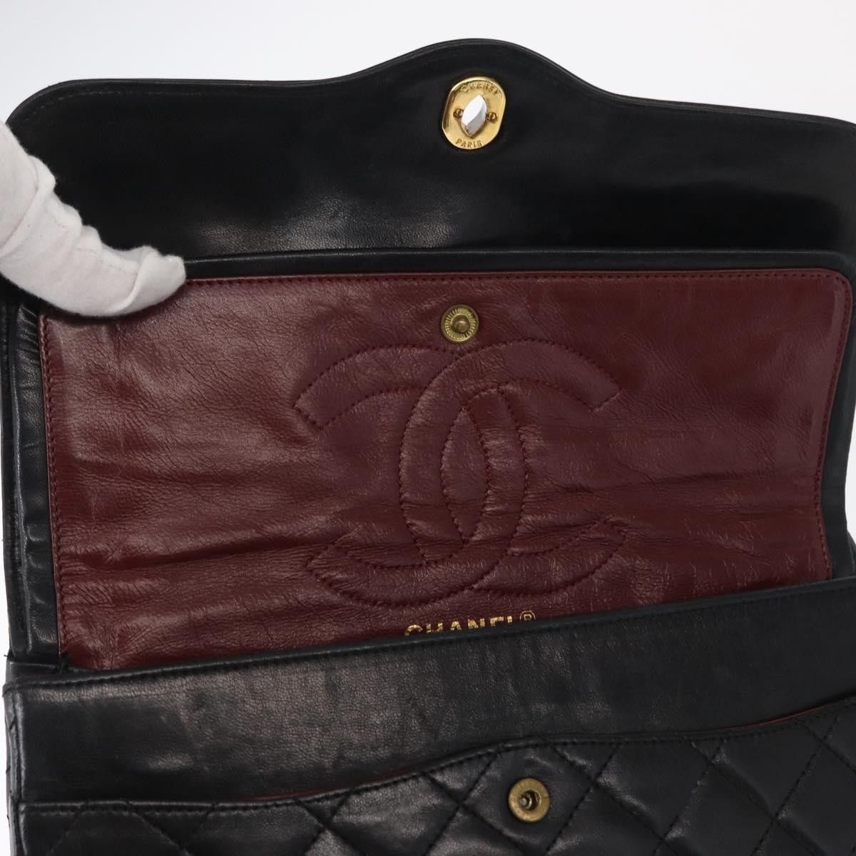 Chanel Chanel Vintage Two Tone CC Flap Bag Quilted Lambskin Size ONE SIZE - 17 Thumbnail