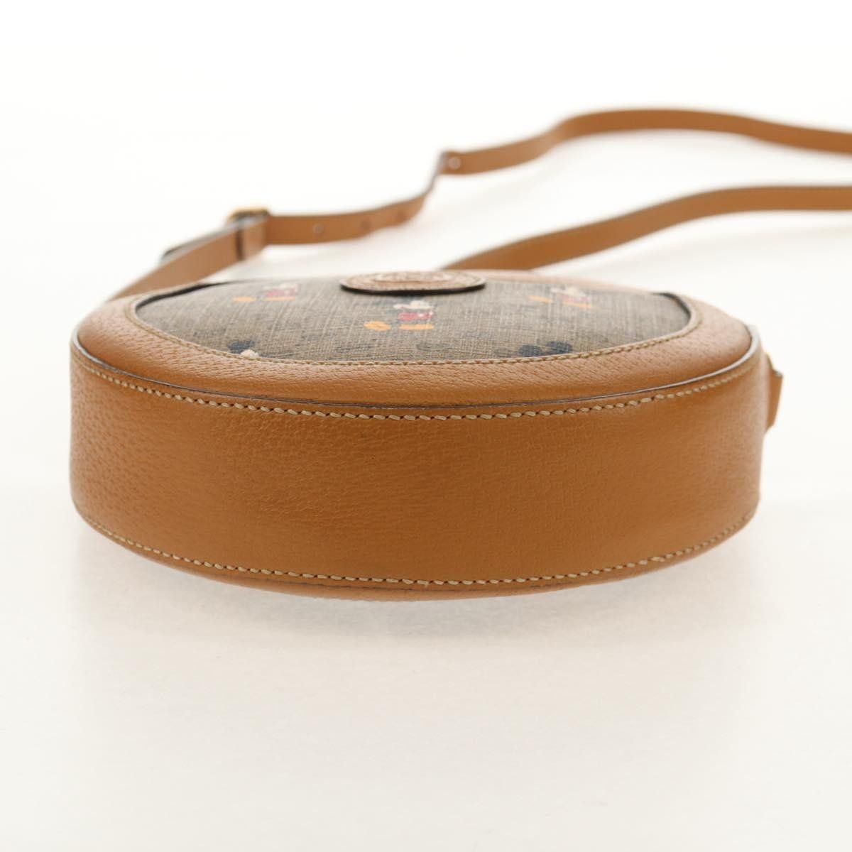Gucci Gucci Disney Mickey Mouse Round Shoulder Bag Printed Mini GG Coated Canvas Size ONE SIZE - 16 Thumbnail