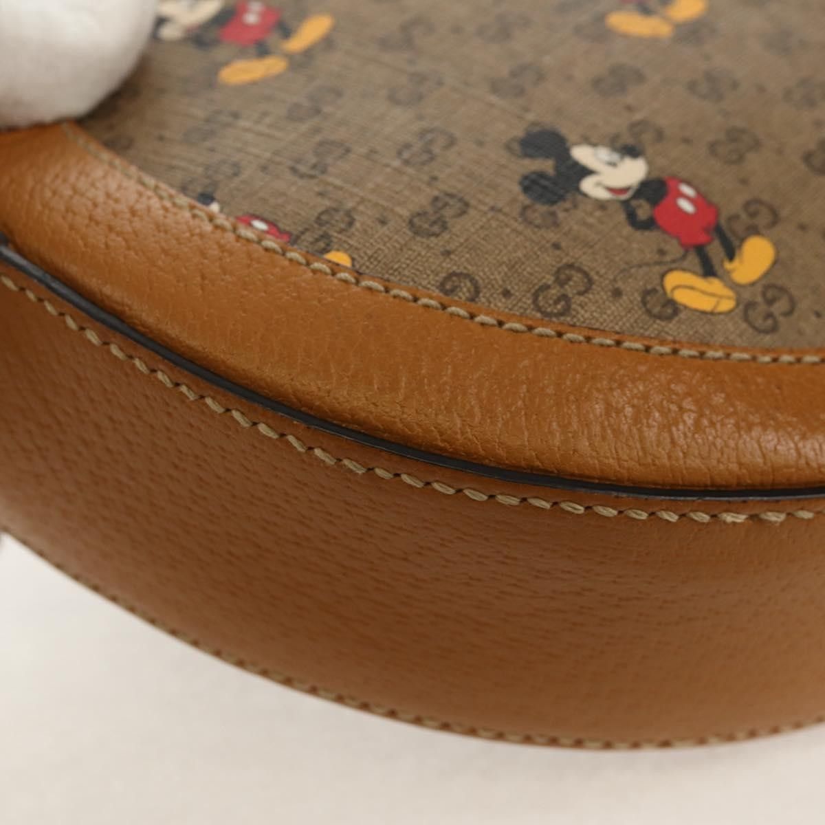 Gucci Gucci Disney Mickey Mouse Round Shoulder Bag Printed Mini GG Coated Canvas Size ONE SIZE - 11 Thumbnail
