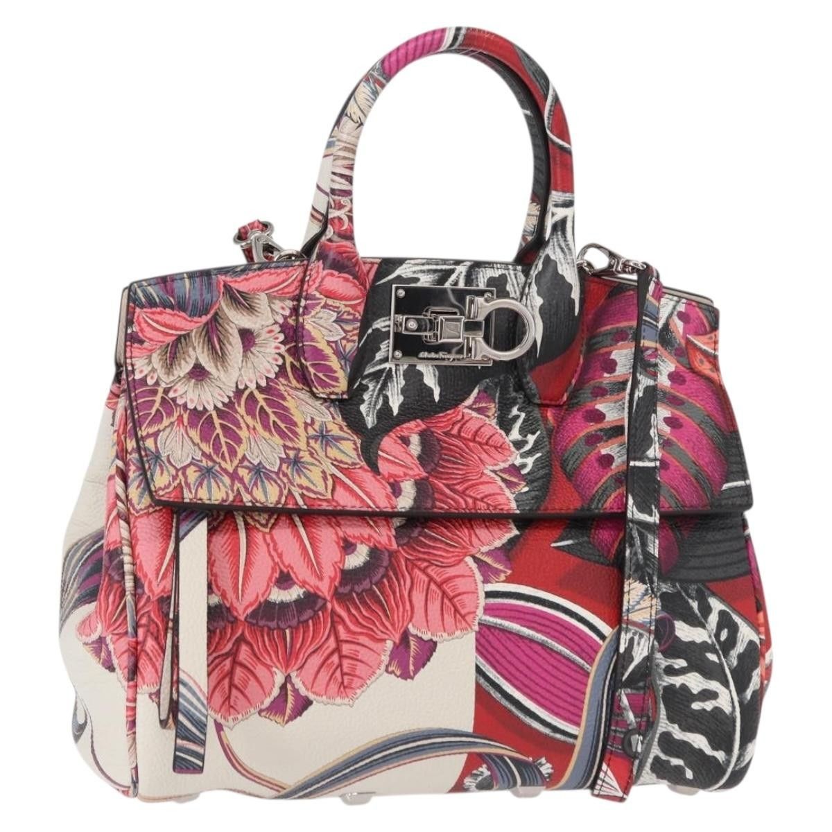 Salvatore Ferragamo Salvatore Ferragamo Studio Satchel Printed Leather Size ONE SIZE - 18 Thumbnail