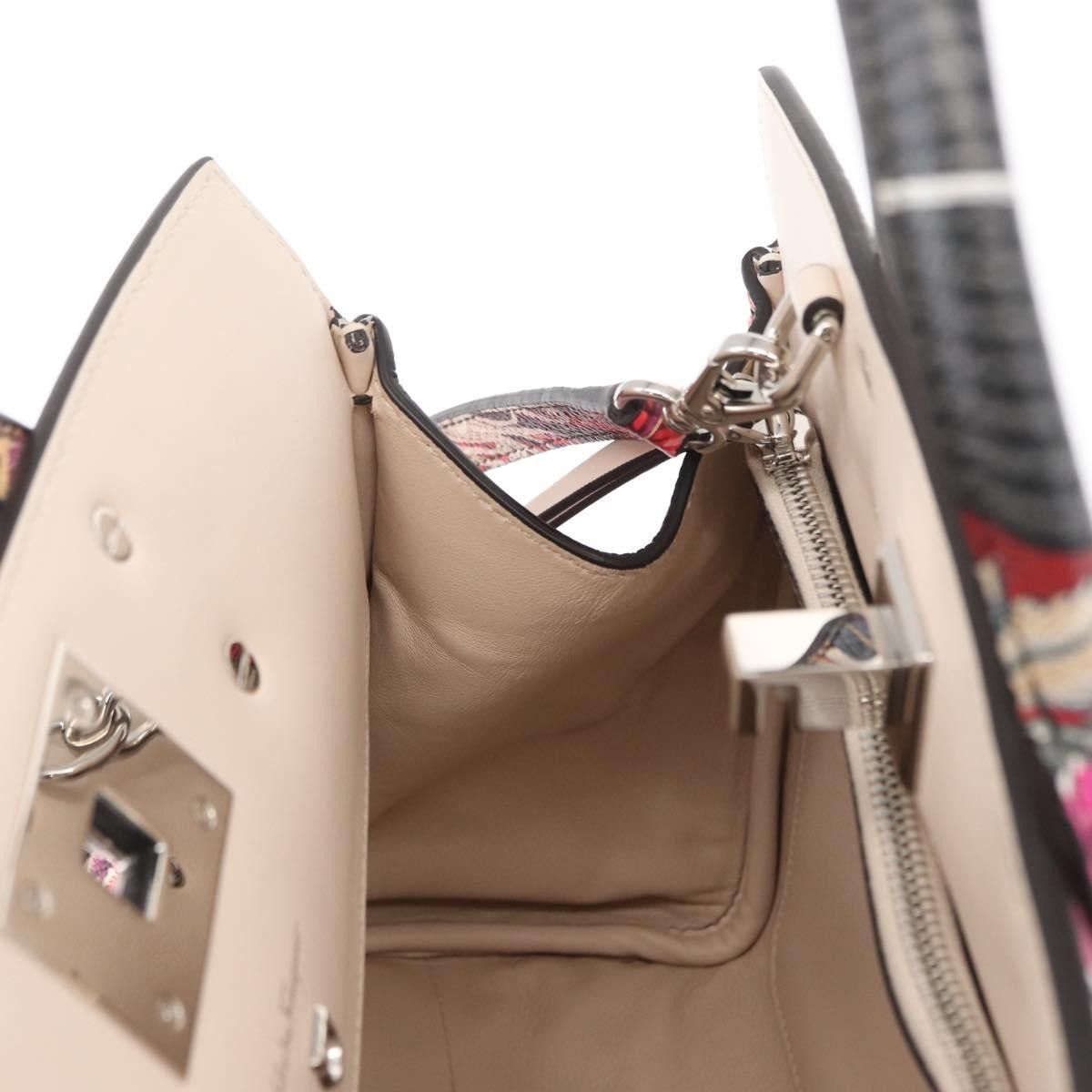 Salvatore Ferragamo Salvatore Ferragamo Studio Satchel Printed Leather Size ONE SIZE - 22 Thumbnail
