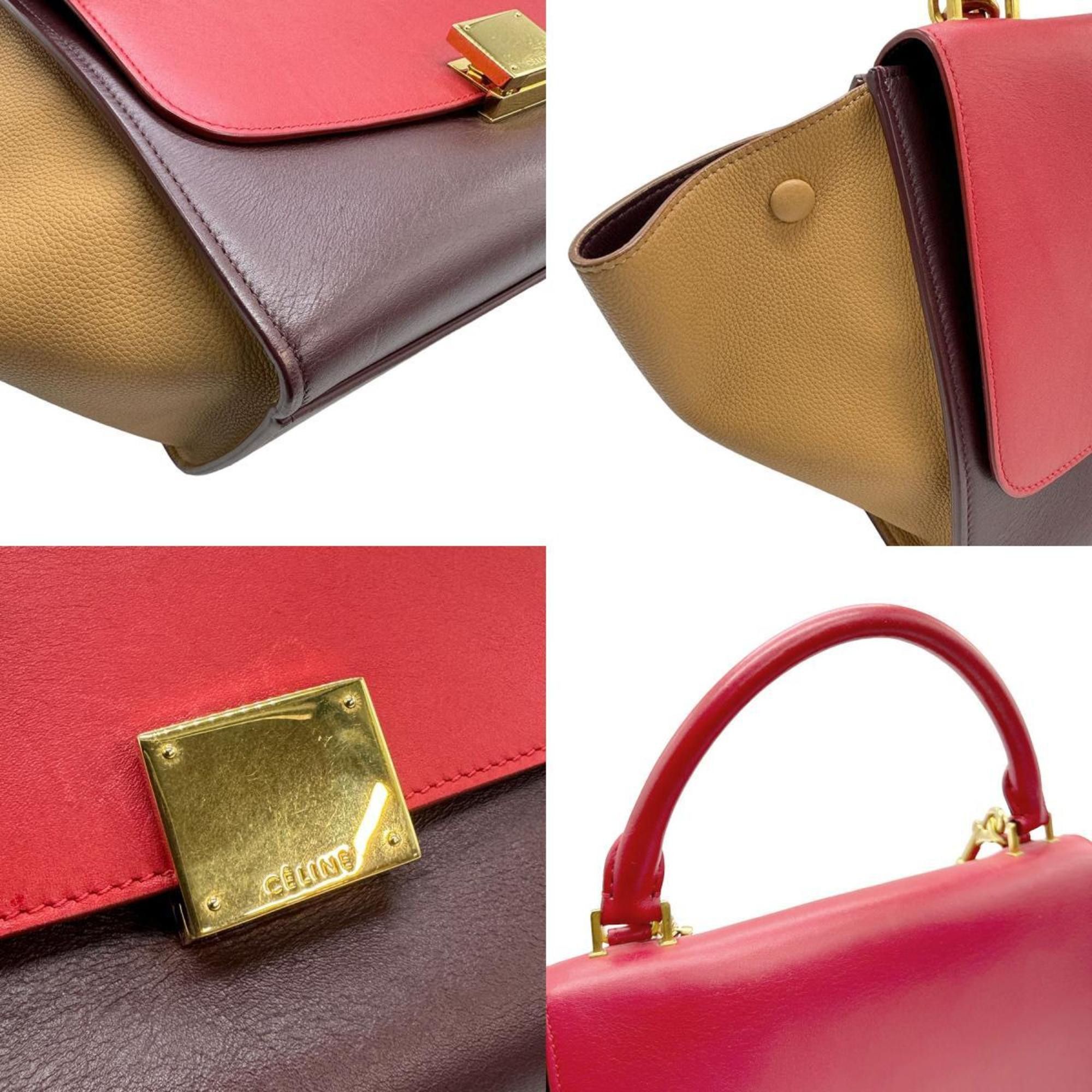 Celine Celine Tricolor Trapeze Bag Leather Size ONE SIZE - 5 Thumbnail