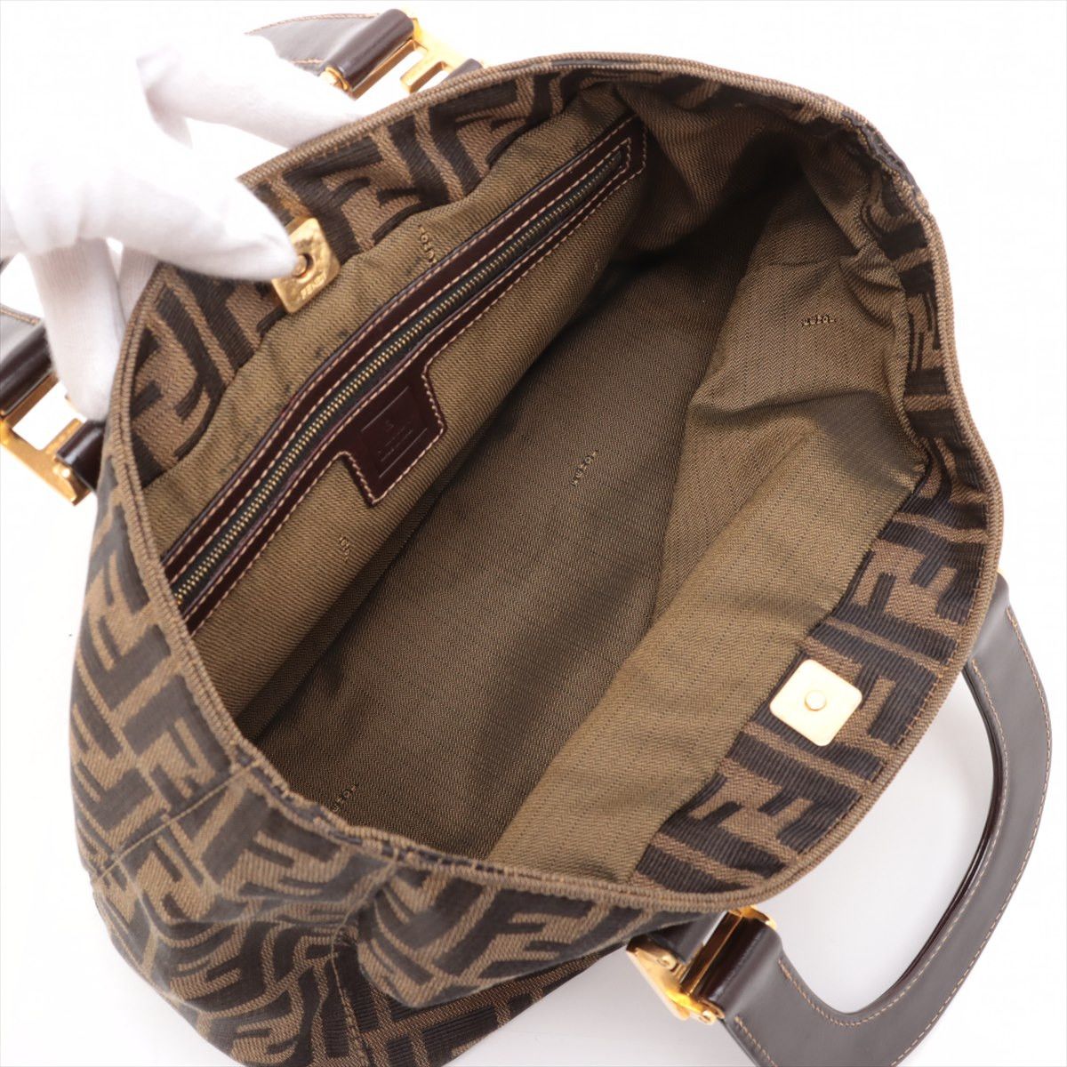 Fendi Fendi Vintage Zucca Handbag Zucca Size ONE SIZE - 3 Thumbnail