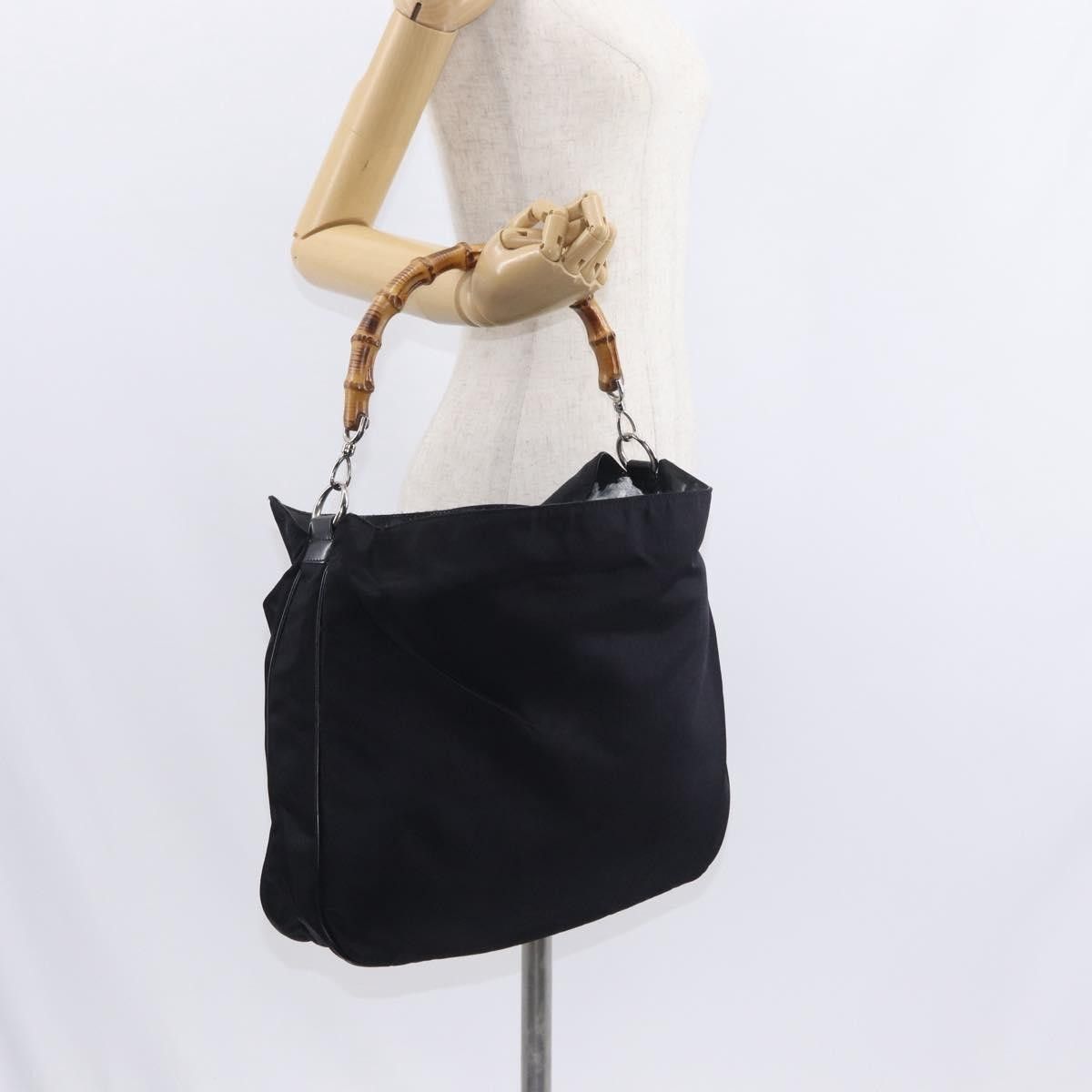 Gucci Gucci Vintage Bamboo Shoulder Bag Nylon Size ONE SIZE - 15 Thumbnail