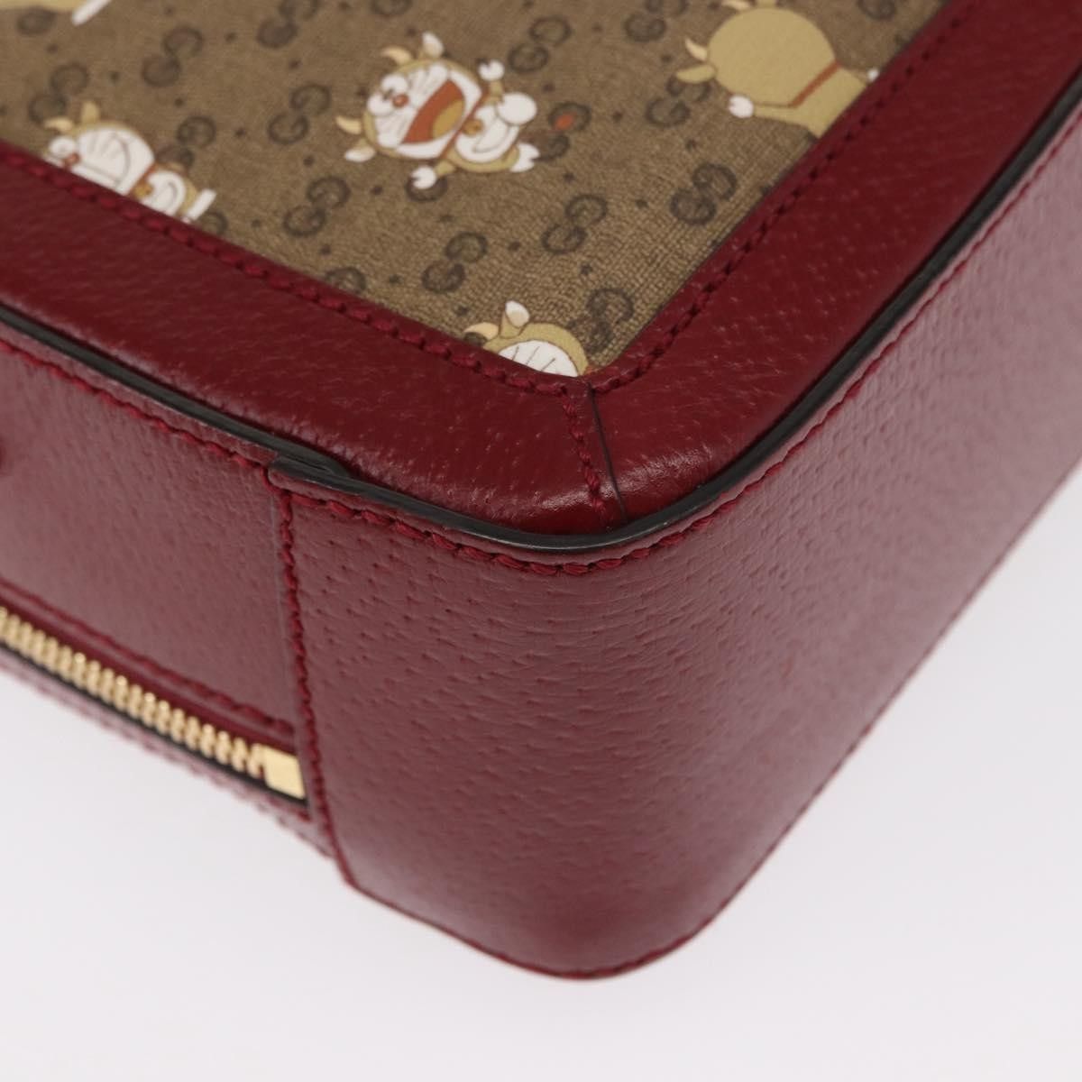 Gucci Gucci Doraemon Ophidia Zip Around Camera Printed Mini GG Coated Canvas Size ONE SIZE - 14 Thumbnail