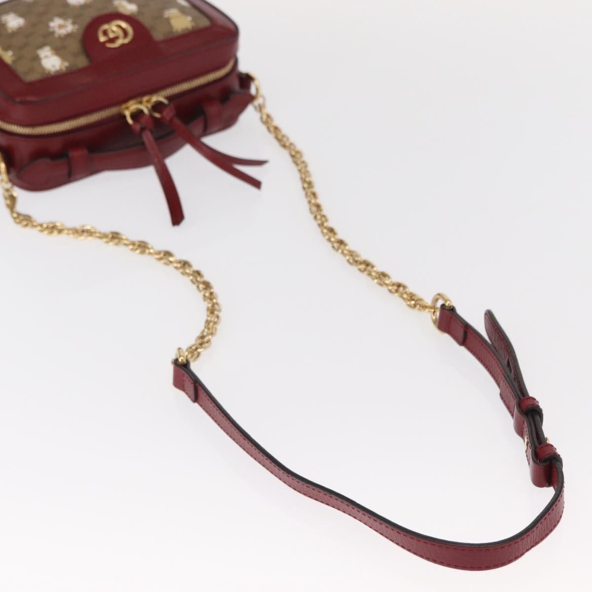 Gucci Gucci Doraemon Ophidia Zip Around Camera Printed Mini GG Coated Canvas Size ONE SIZE - 6 Thumbnail