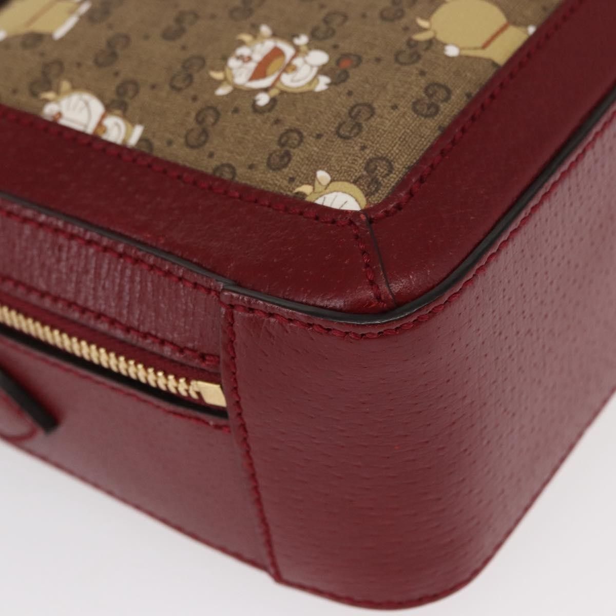 Gucci Gucci Doraemon Ophidia Zip Around Camera Printed Mini GG Coated Canvas Size ONE SIZE - 12 Thumbnail