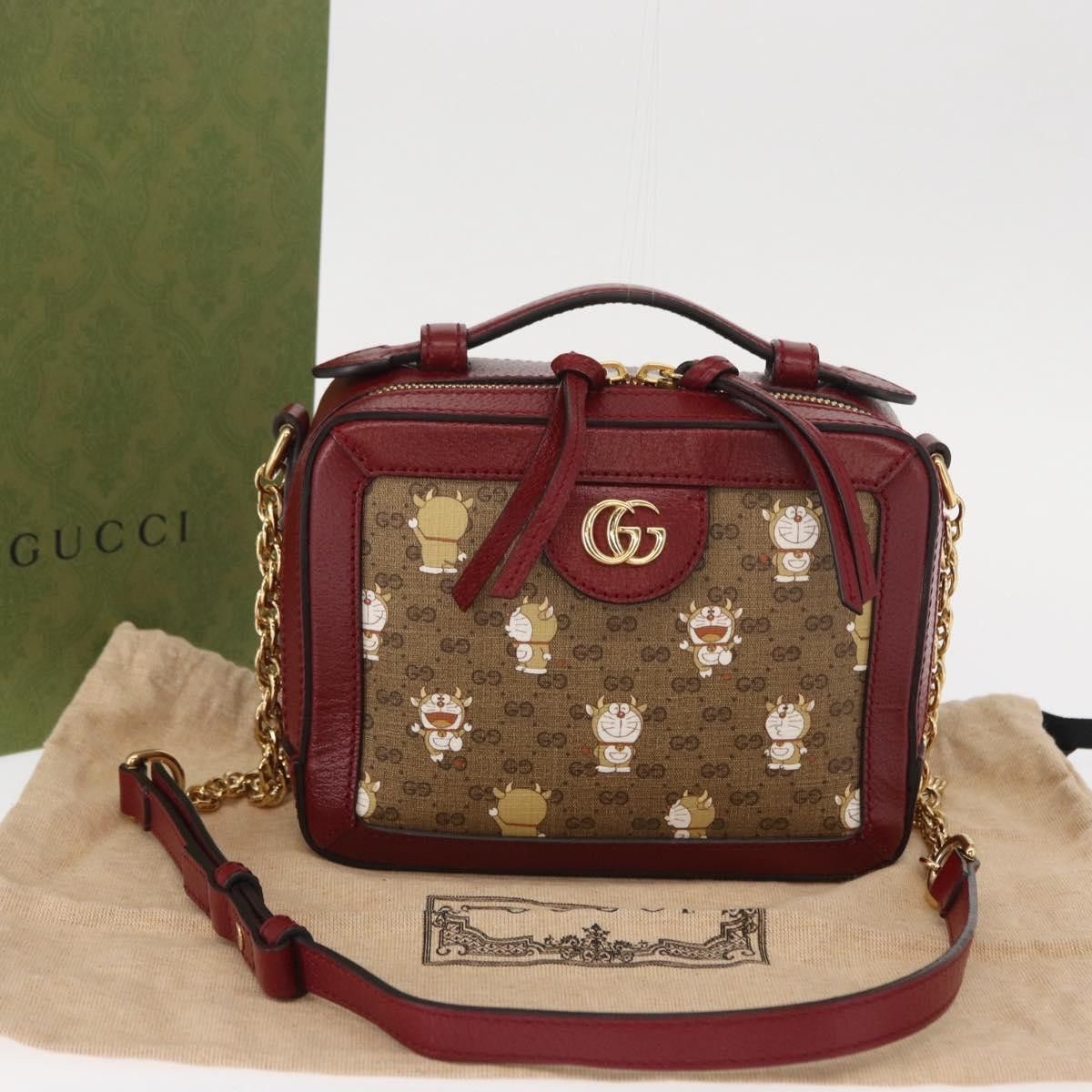 Gucci Gucci Doraemon Ophidia Zip Around Camera Printed Mini GG Coated Canvas Size ONE SIZE - 24 Thumbnail