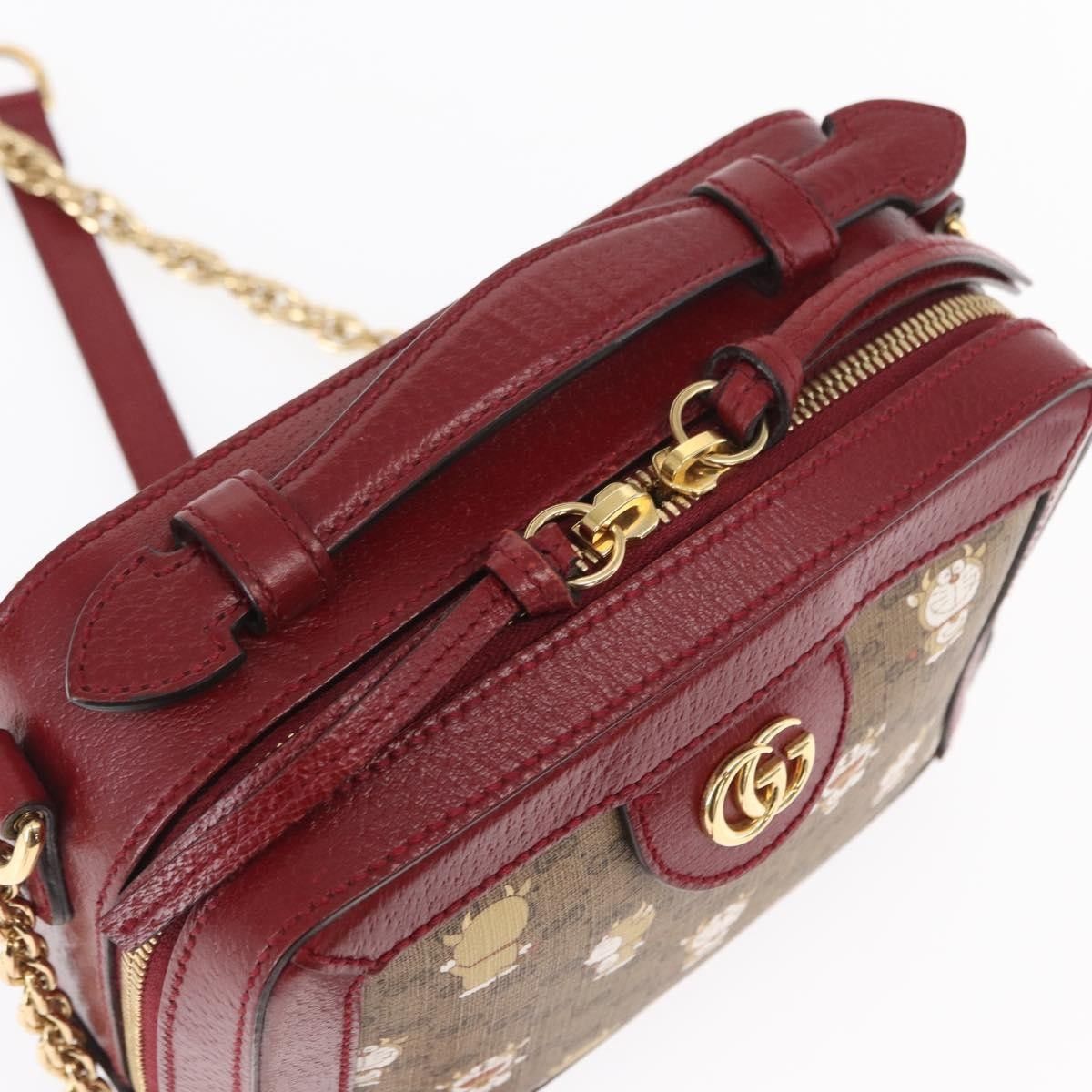 Gucci Gucci Doraemon Ophidia Zip Around Camera Printed Mini GG Coated Canvas Size ONE SIZE - 16 Thumbnail