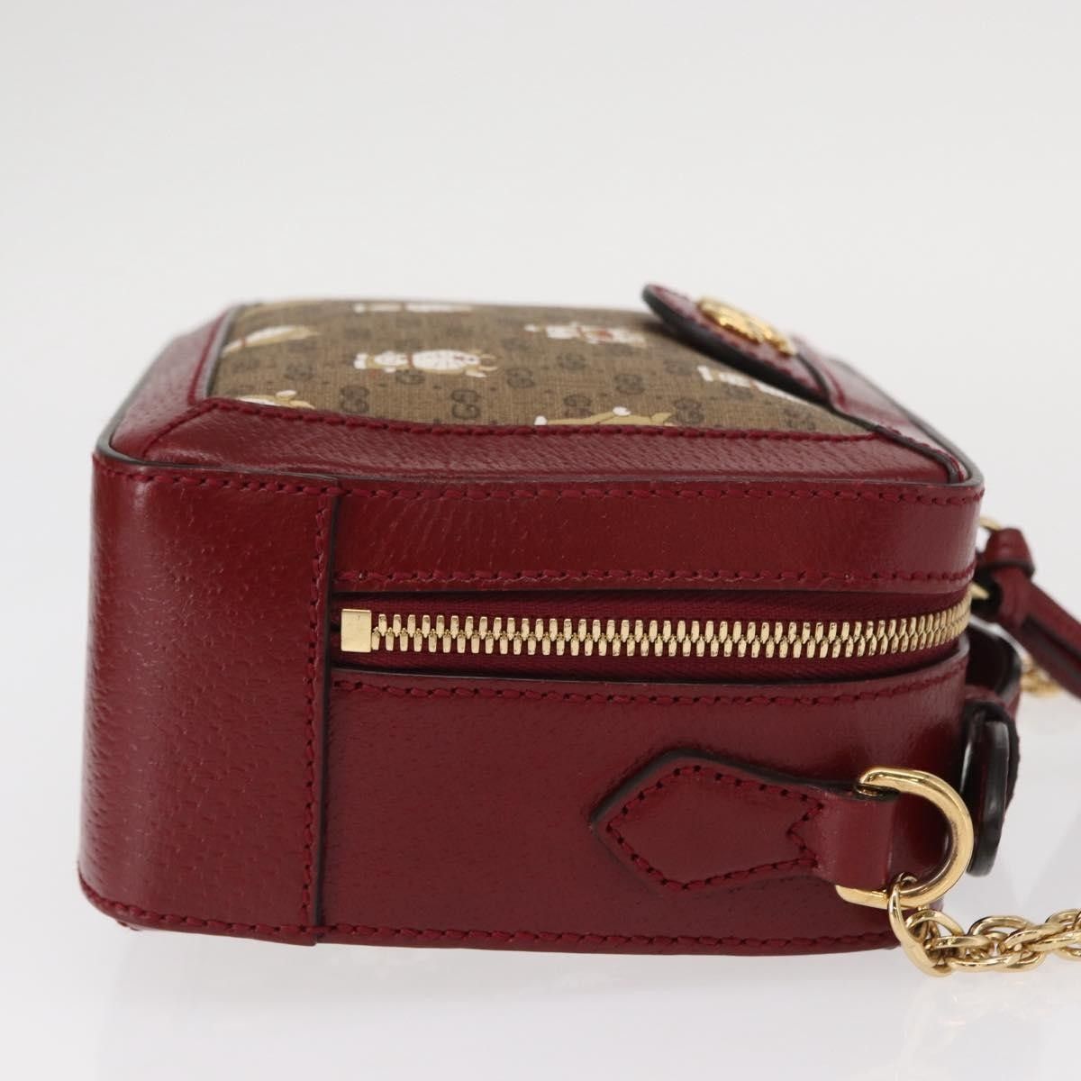 Gucci Gucci Doraemon Ophidia Zip Around Camera Printed Mini GG Coated Canvas Size ONE SIZE - 3 Thumbnail