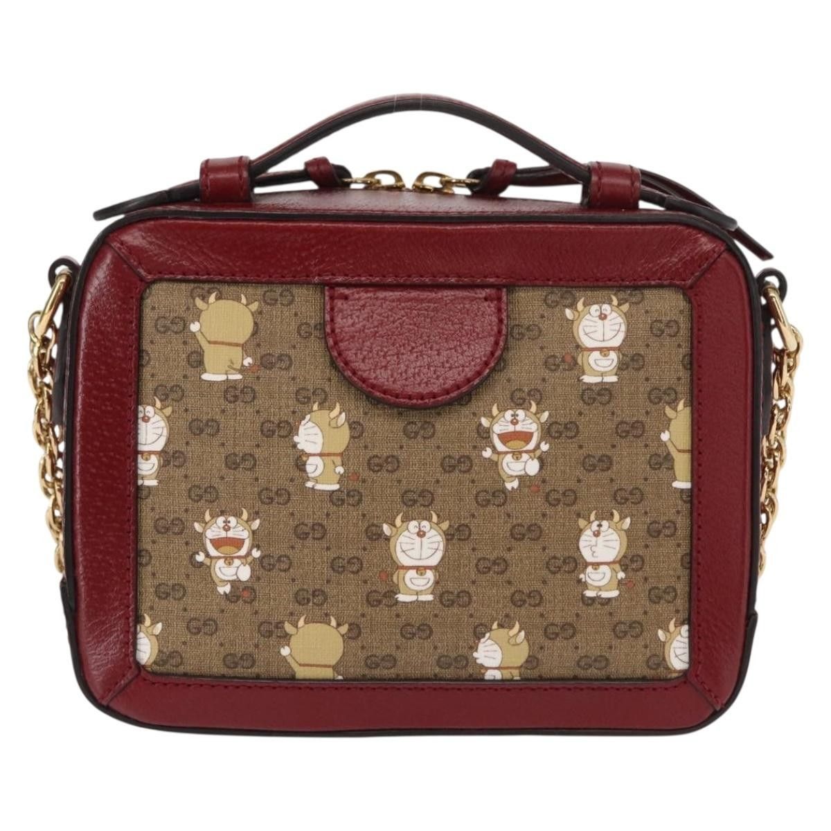 Gucci Gucci Doraemon Ophidia Zip Around Camera Printed Mini GG Coated Canvas Size ONE SIZE - 2 Thumbnail