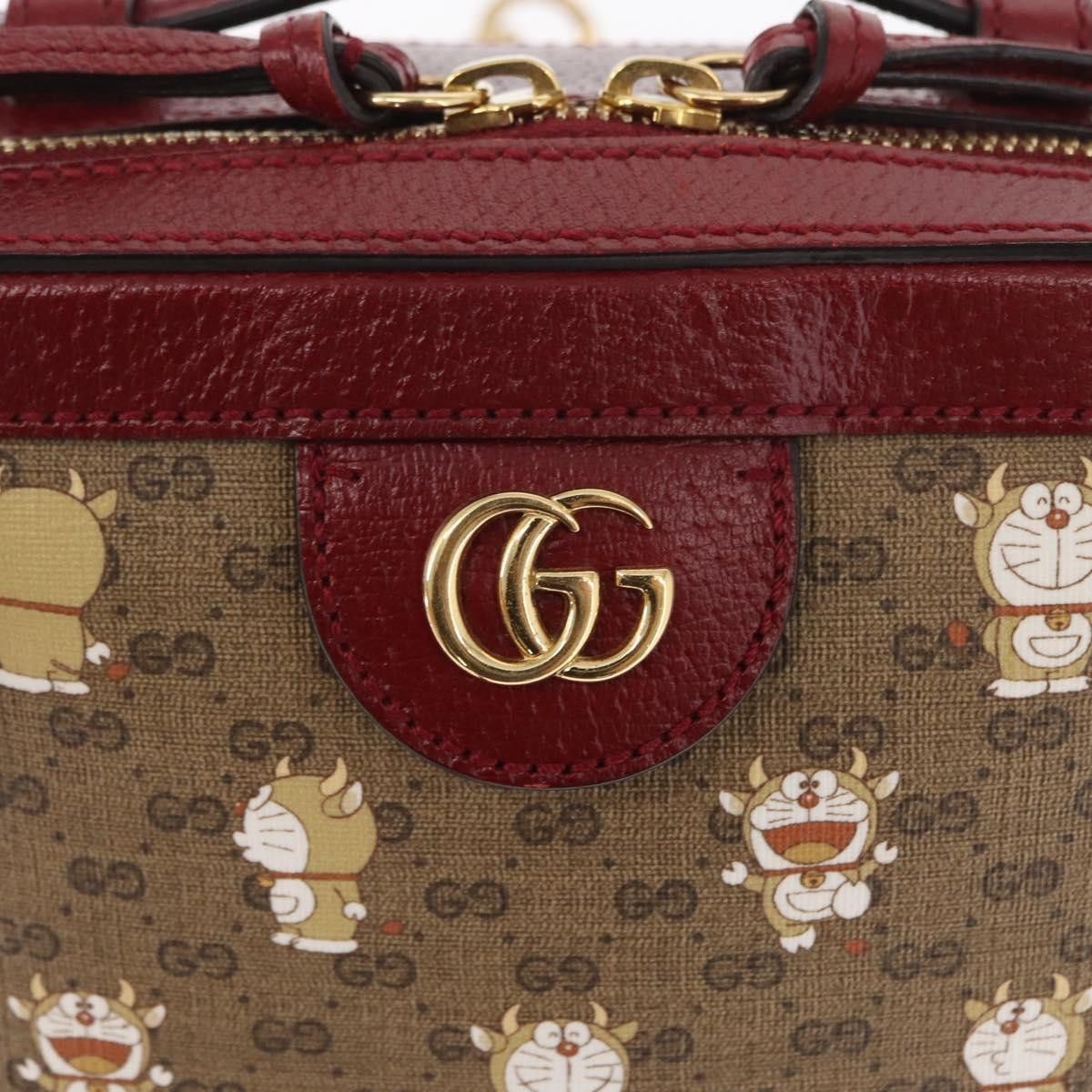 Gucci Gucci Doraemon Ophidia Zip Around Camera Printed Mini GG Coated Canvas Size ONE SIZE - 17 Thumbnail