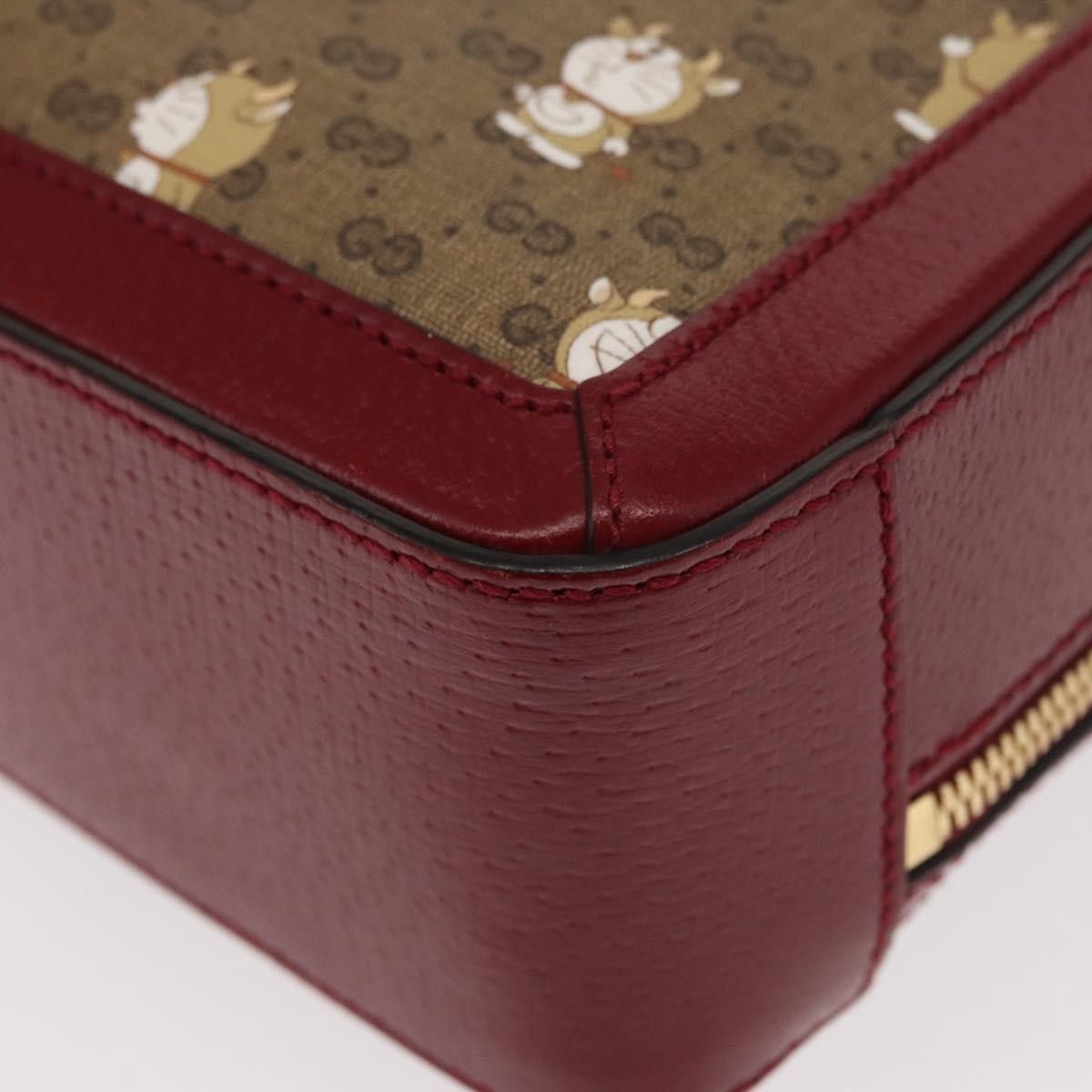 Gucci Gucci Doraemon Ophidia Zip Around Camera Printed Mini GG Coated Canvas Size ONE SIZE - 15 Thumbnail