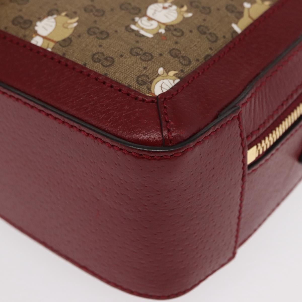 Gucci Gucci Doraemon Ophidia Zip Around Camera Printed Mini GG Coated Canvas Size ONE SIZE - 13 Thumbnail