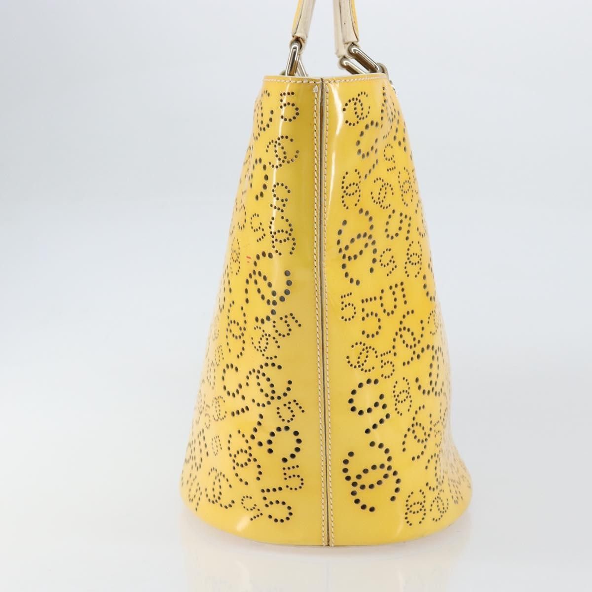 Chanel Chanel CC No.5 Shopping Tote Perforated Patent Size ONE SIZE - 4 Thumbnail
