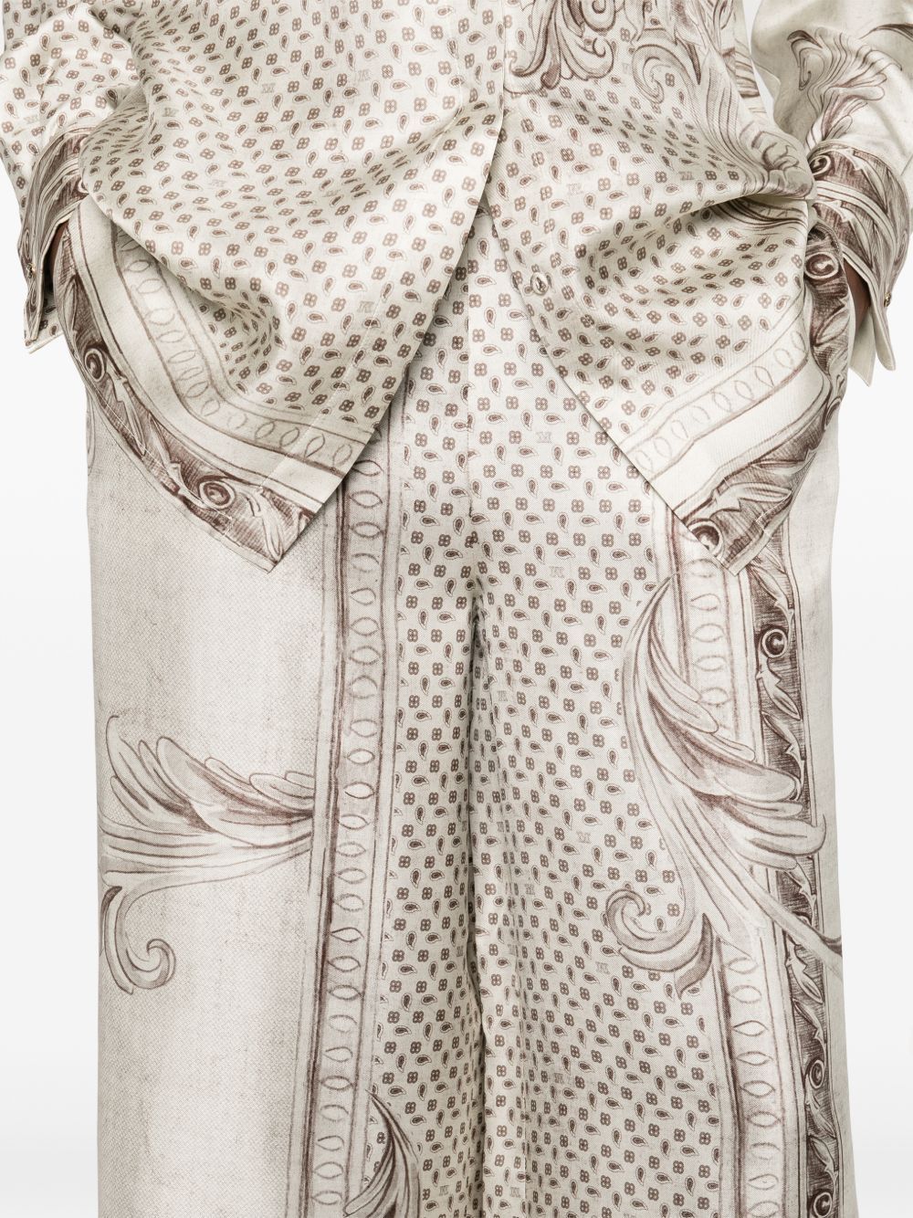 Max Mara SILK TROUSERS Size 27" / US 4 / IT 40 - 4 Thumbnail