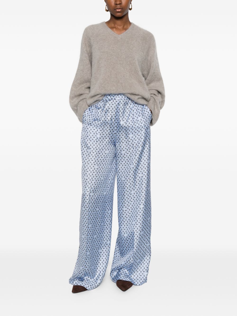 Max Mara SILK TROUSERS Size 26" / US 2 / IT 38 - 4 Thumbnail