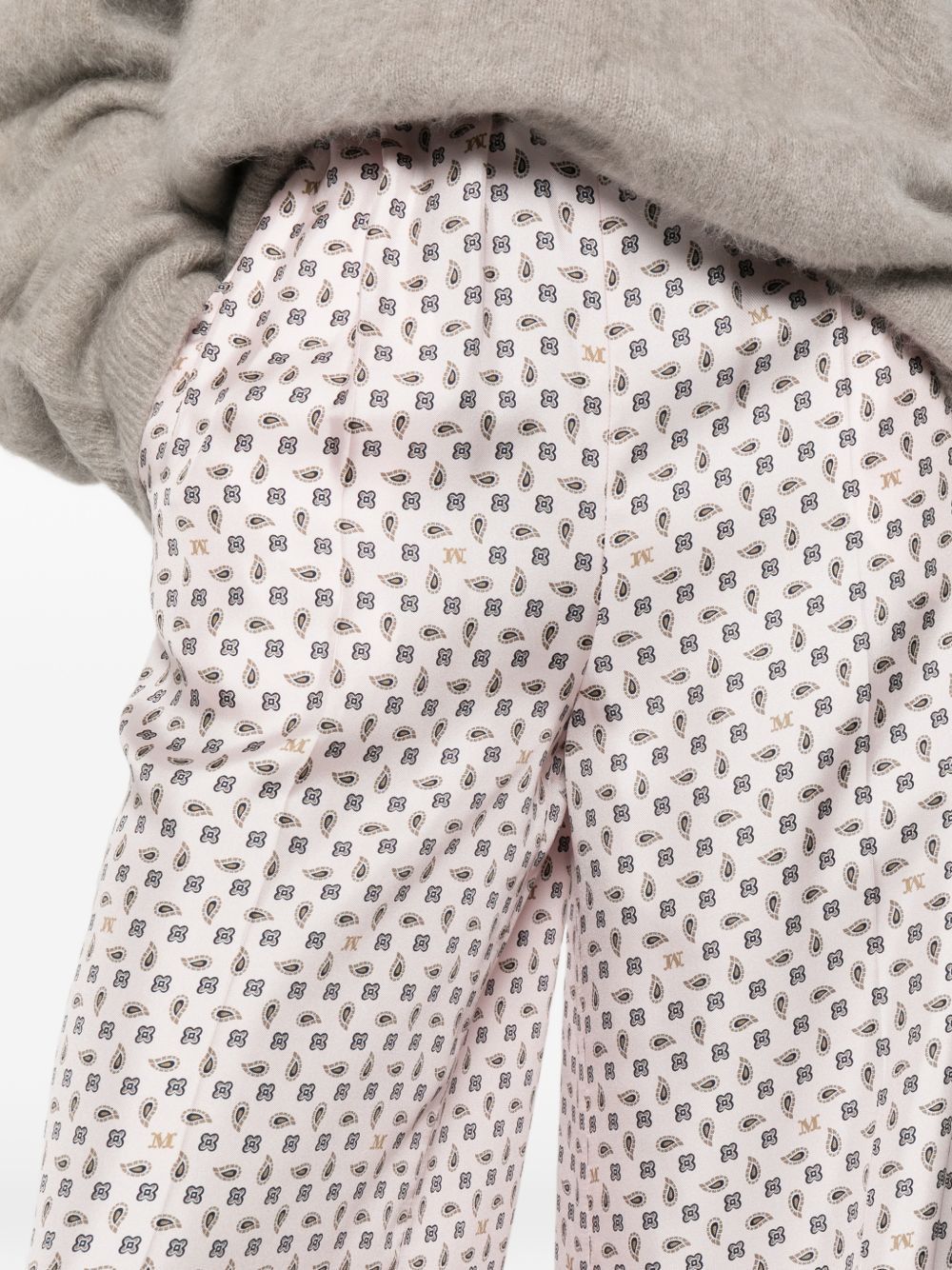 Max Mara SILK TROUSERS Size 28" / US 6 / IT 42 - 2 Thumbnail