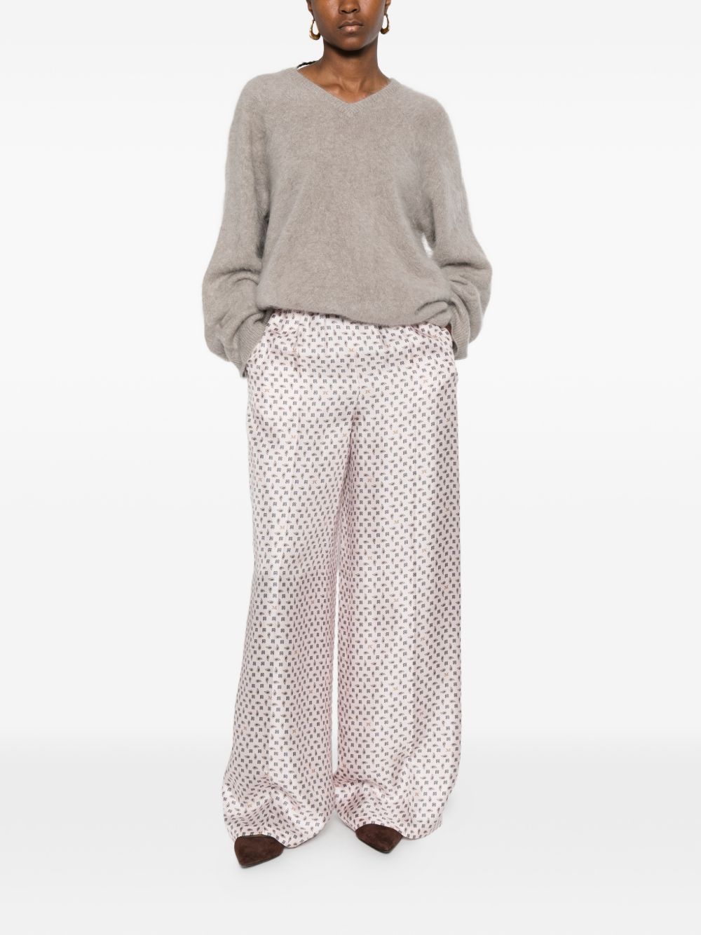 Max Mara SILK TROUSERS Size 28" / US 6 / IT 42 - 3 Thumbnail