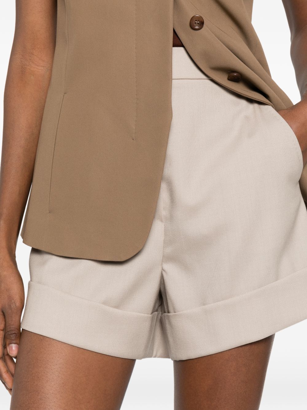 Max Mara WOOL SHORTS Size 26" / US 2 / IT 38 - 5 Thumbnail